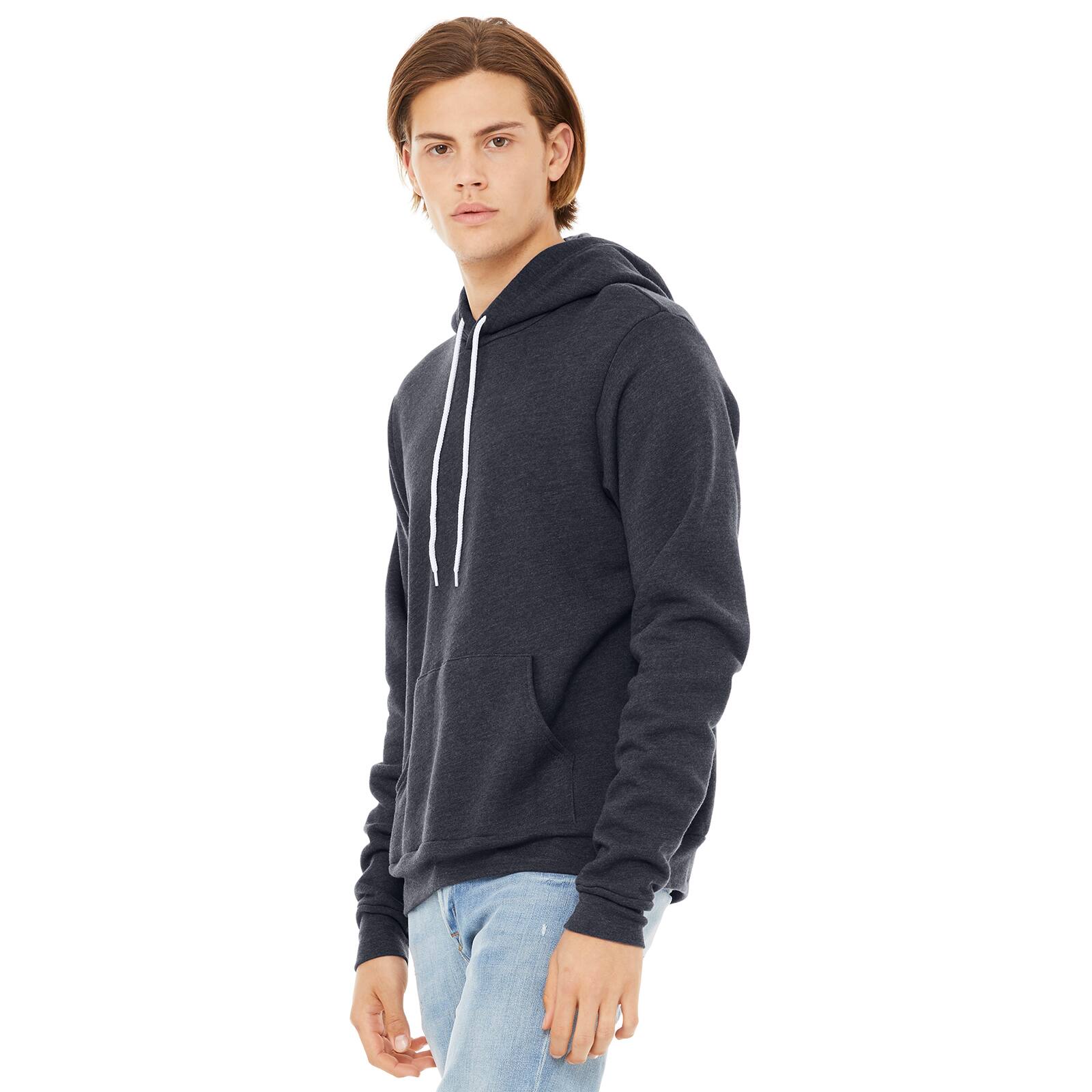 BELLA+CANVAS&#xAE; Adult Unisex Heather Fleece Pullover Hoodie
