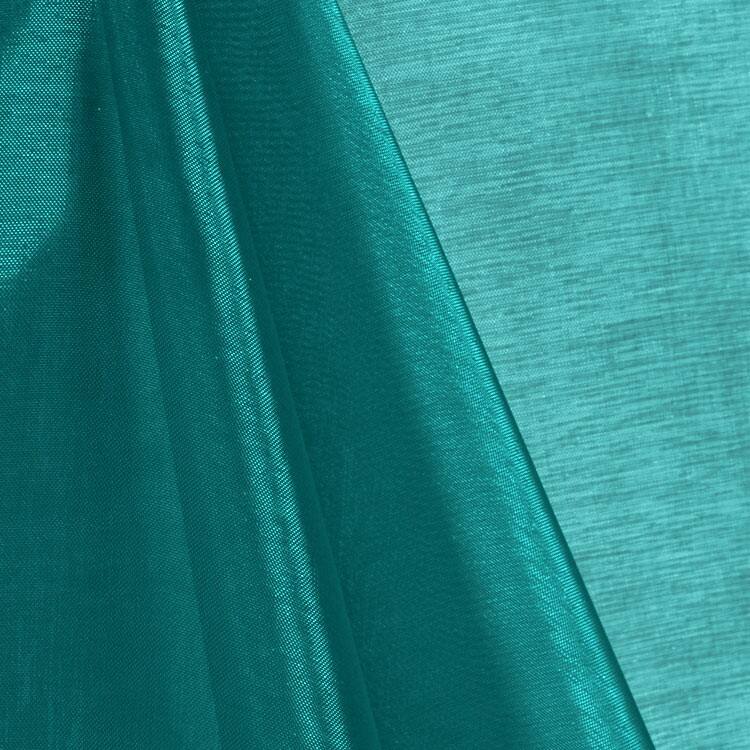 Teal Mirror Organza