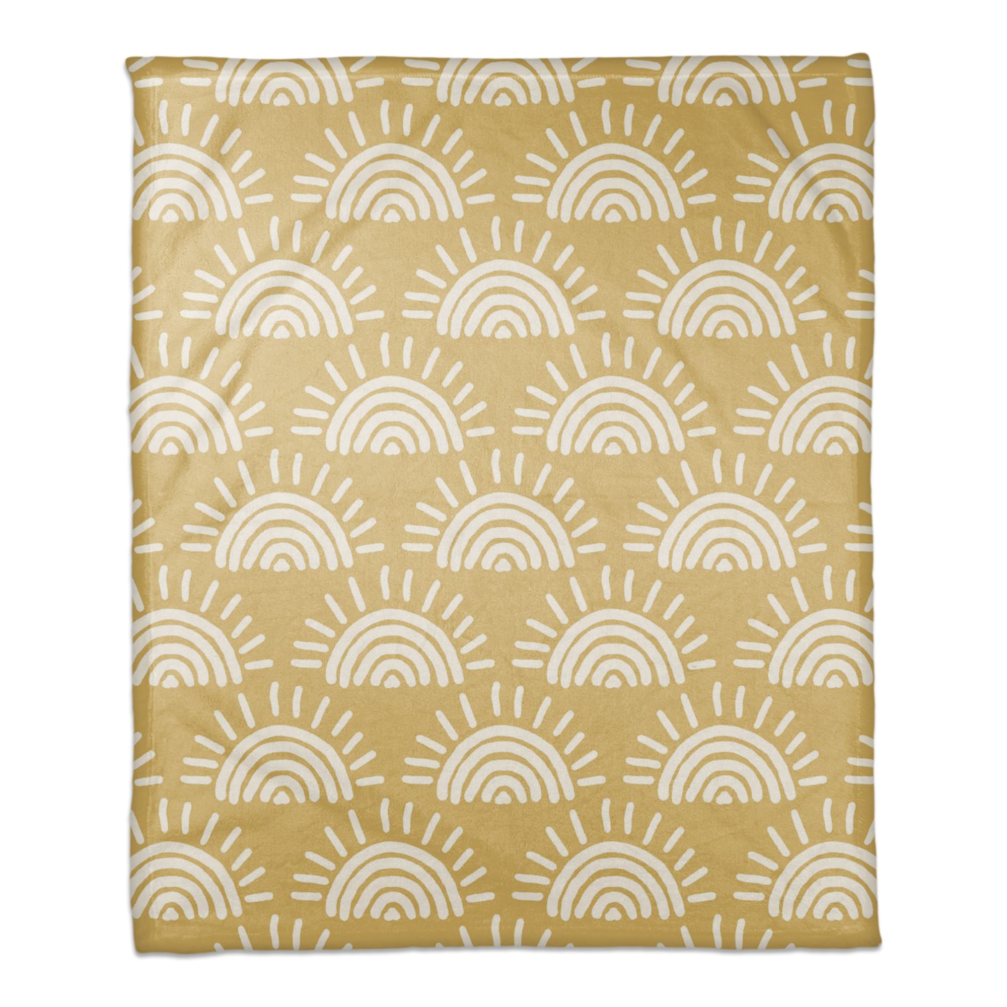 Sun Pattern Coral Fleece Blanket