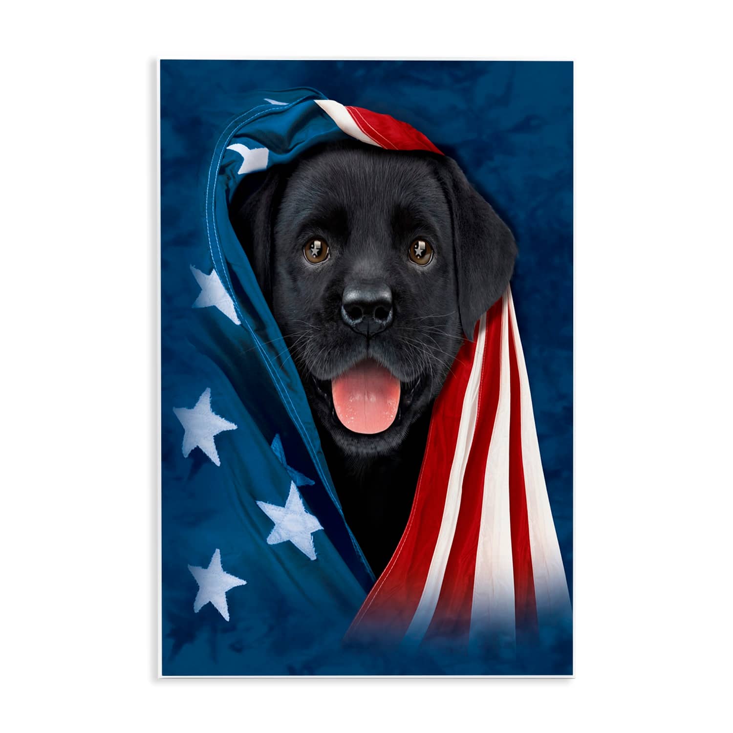 Stupell Industries Labrador & American Flag Wall Plaque Art