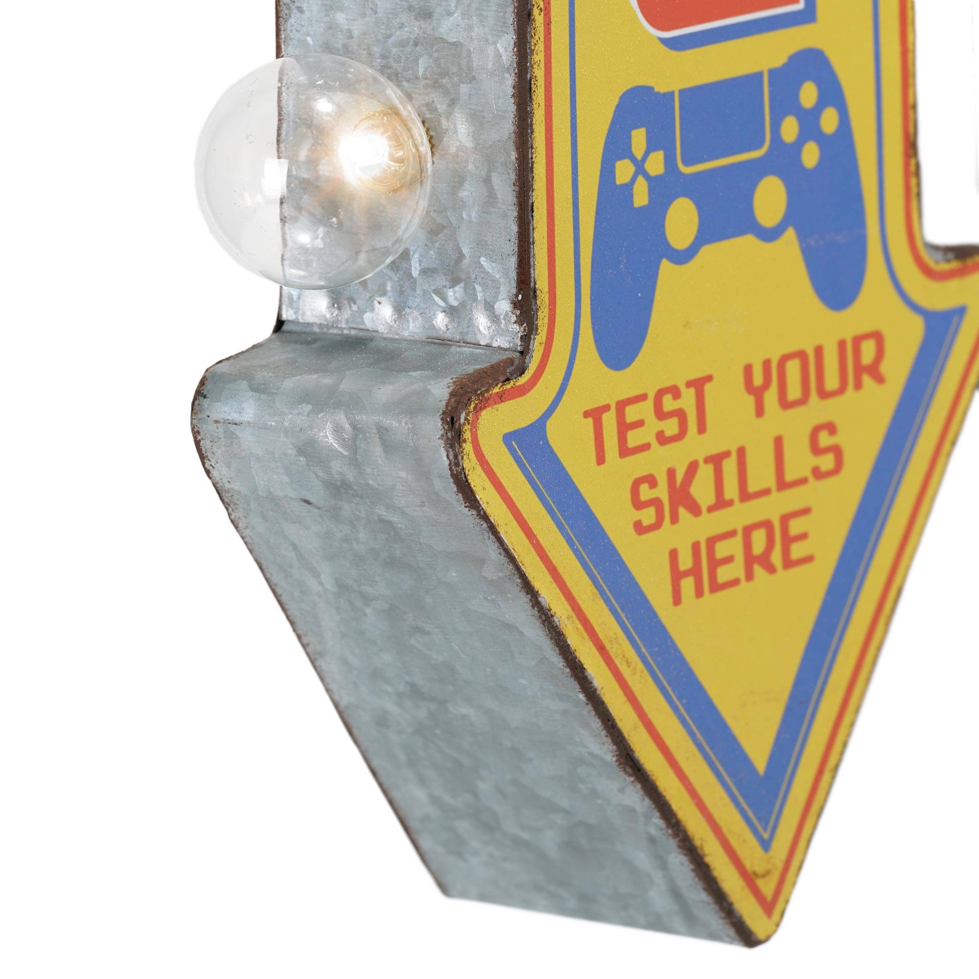 American Art Décor™ 25" Retro Game Zone Off the Wall LED Marquee Sign