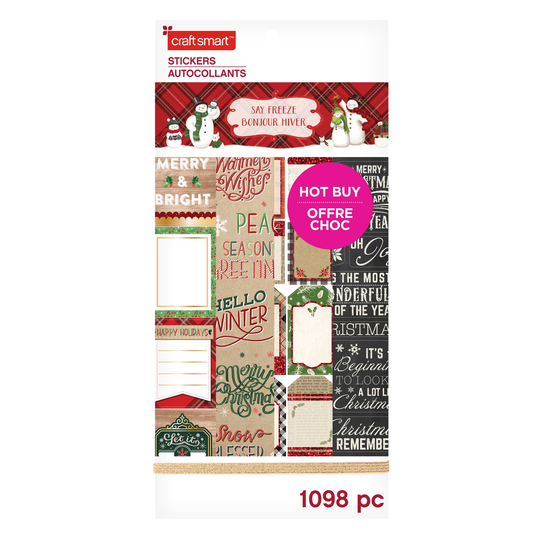 Download Traditional Christmas Stickers By Craft Smart Michaels PSD Mockup Templates