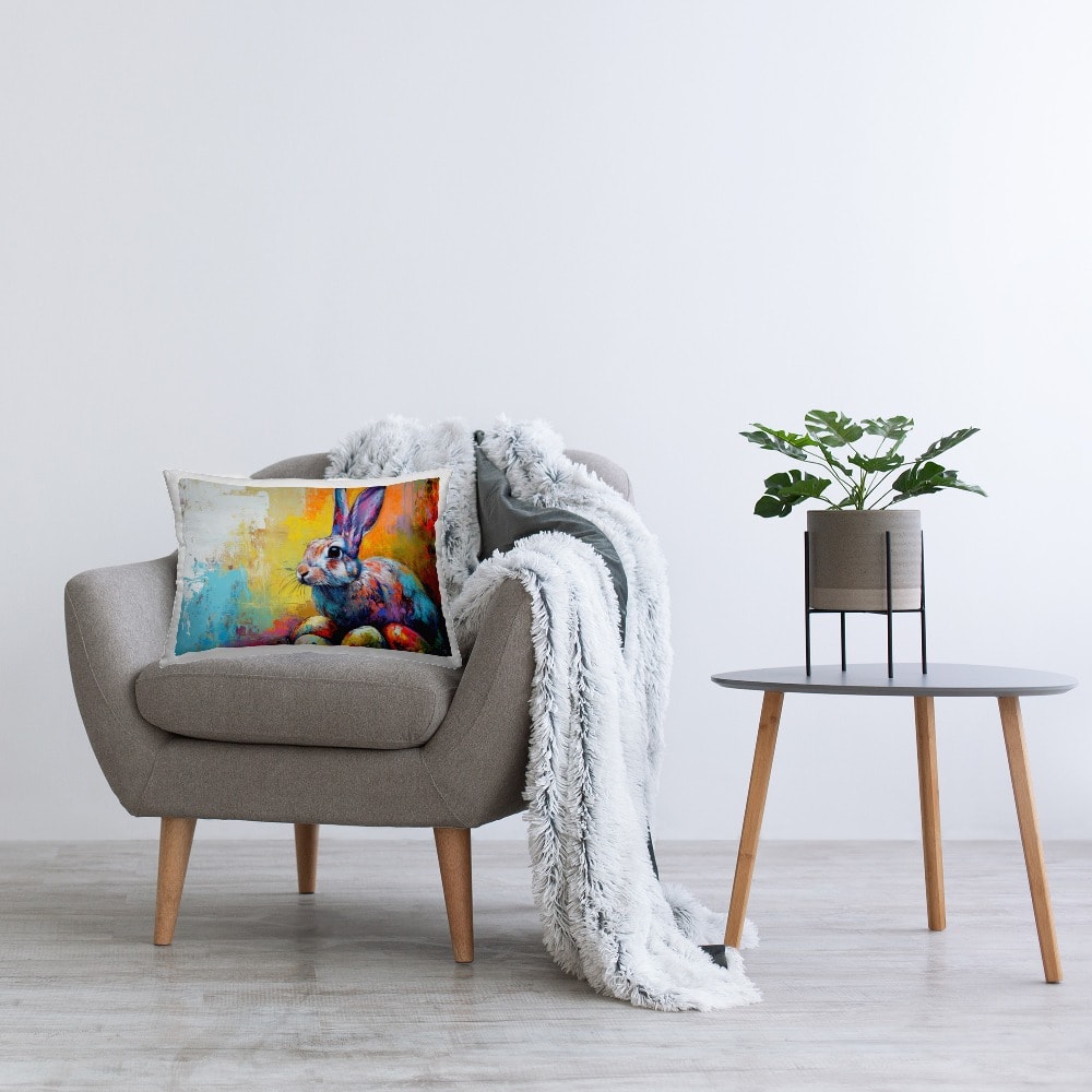 Stupell Industries Easter Joy Abstract Decorative Printed Throw Pillow