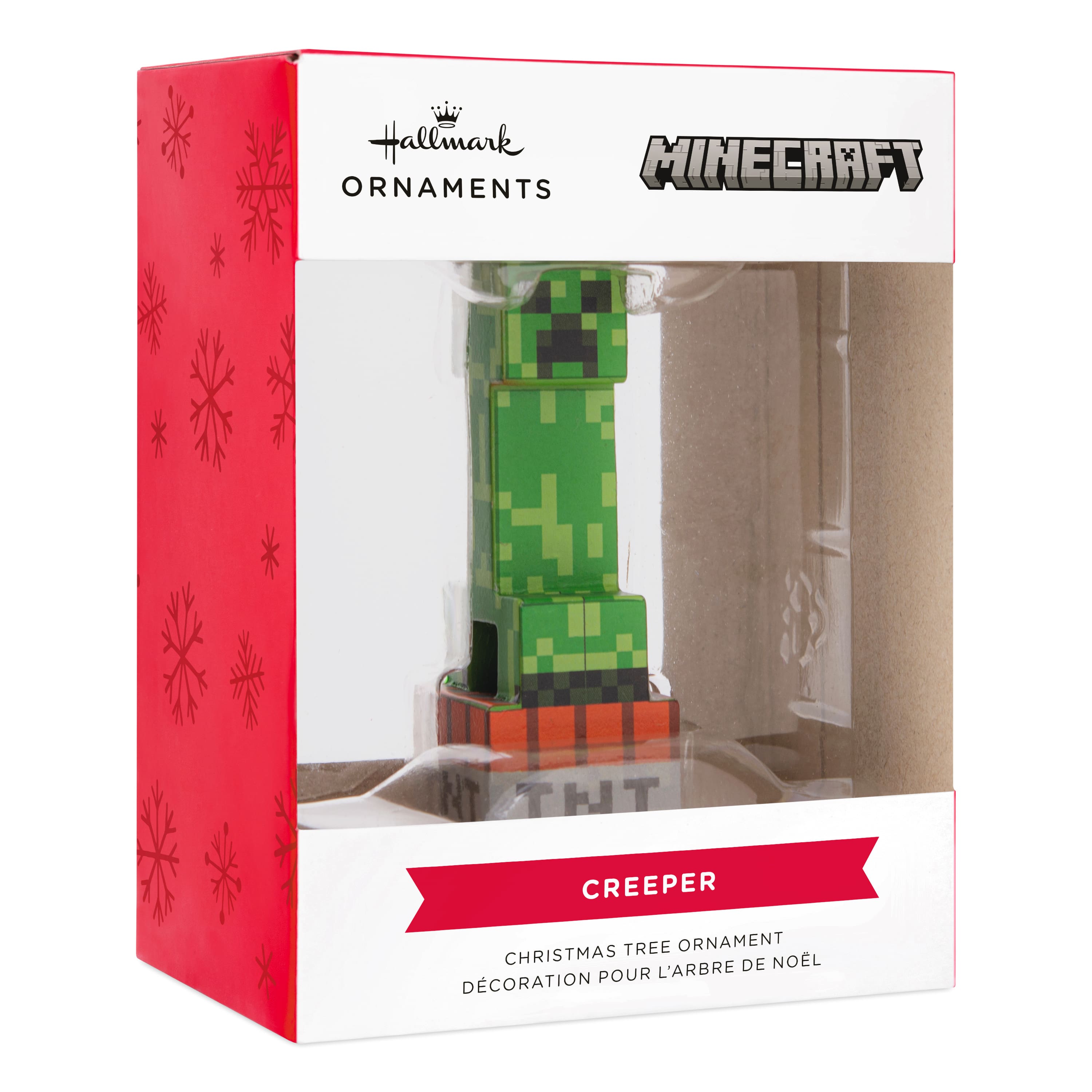 Minecraft 3.5&#x22; Creeper on TNT Christmas Ornament