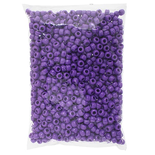 John Bead 9mm Opaque Plastic Pony Beads, 1,000ct.