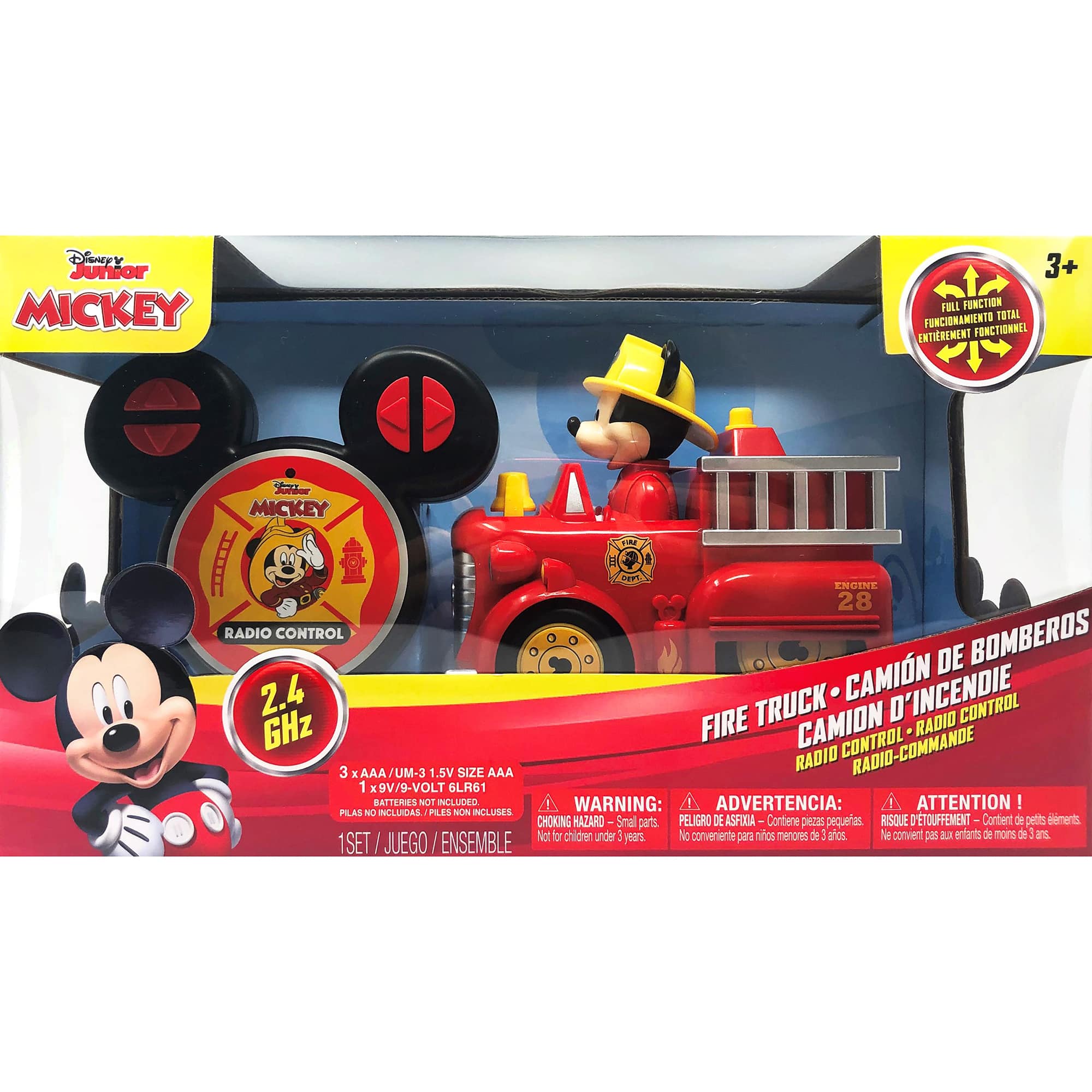 Jam&#x27;n Products Disney Junior Mickey&#x27;s Remote Control Firetruck Toy