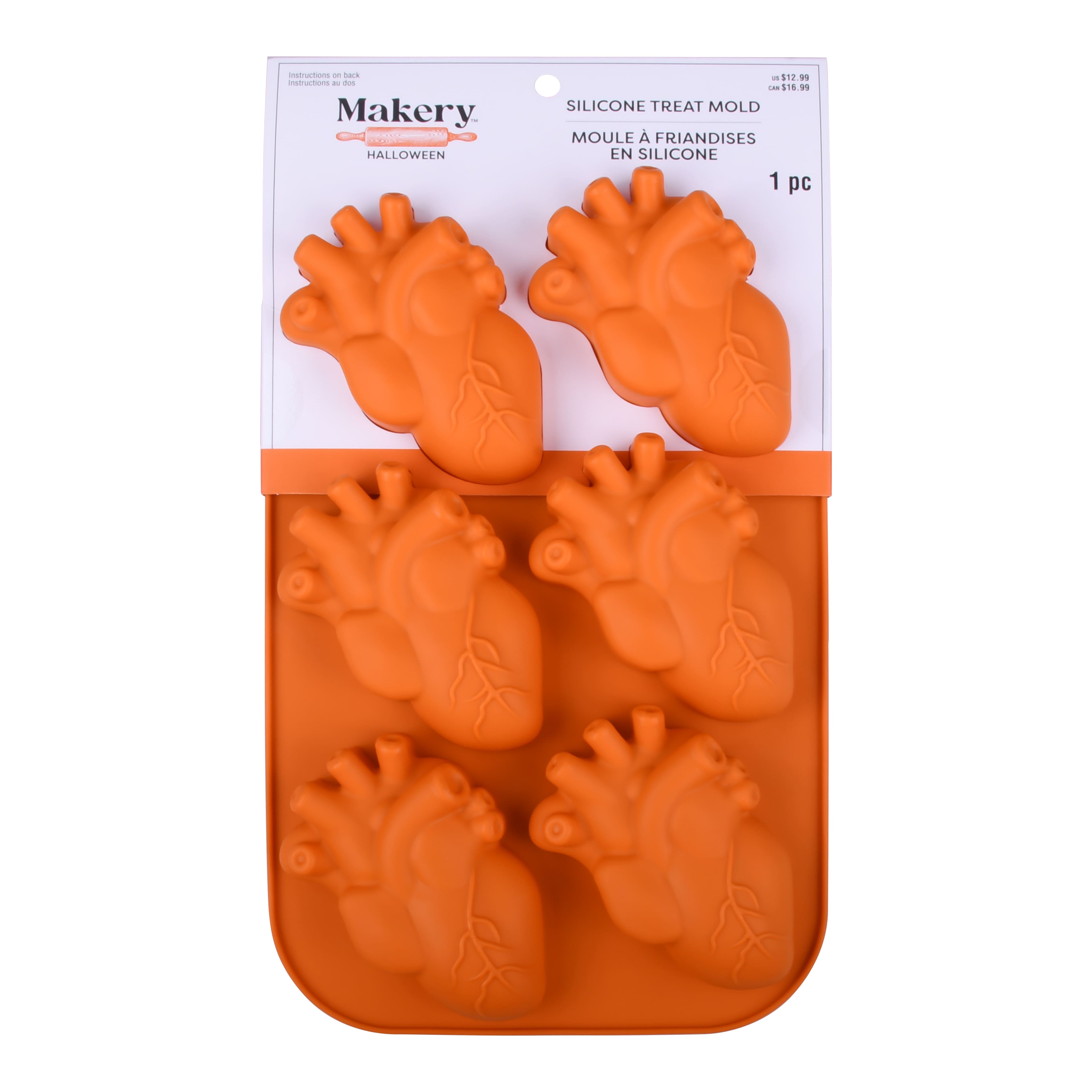 Anatomical Heart Silicone Treat Mold by Makery&#x2122;