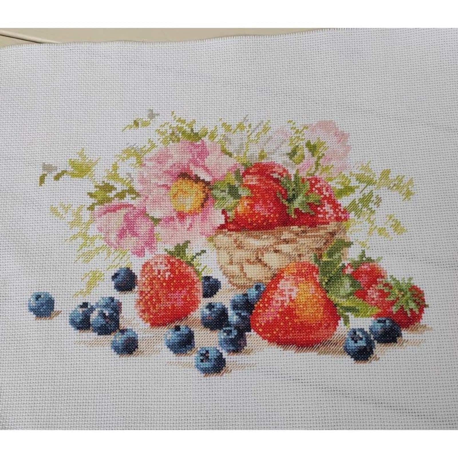 Alisa Strawberries Cross Stitch Kit