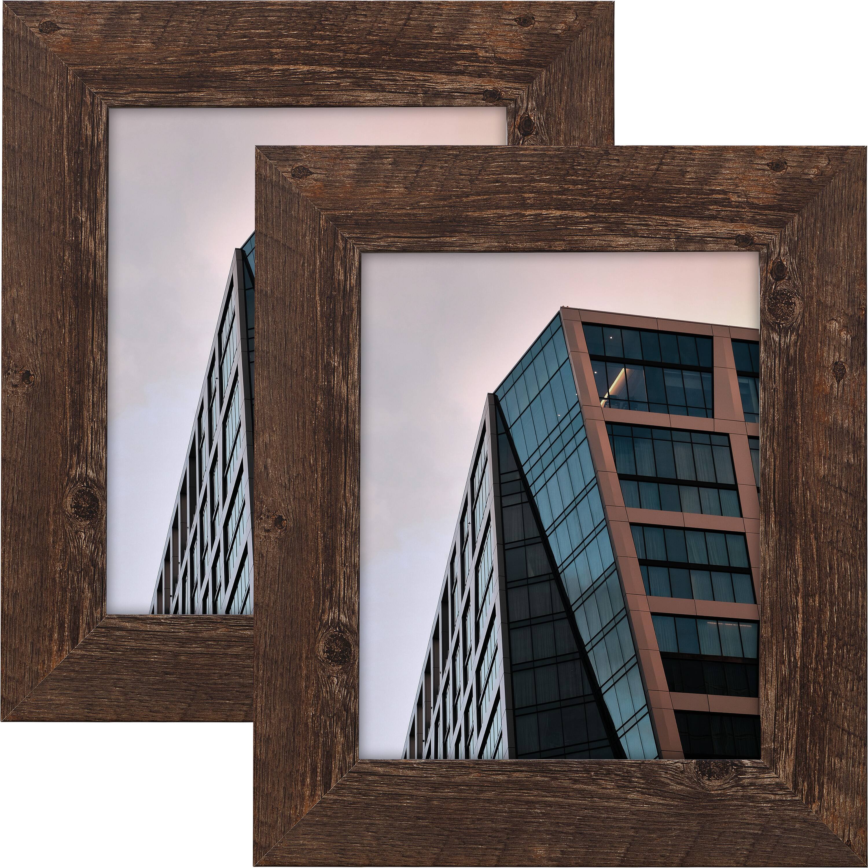 2 Pack Craig Frames American Barn Brown Oak Picture Frame