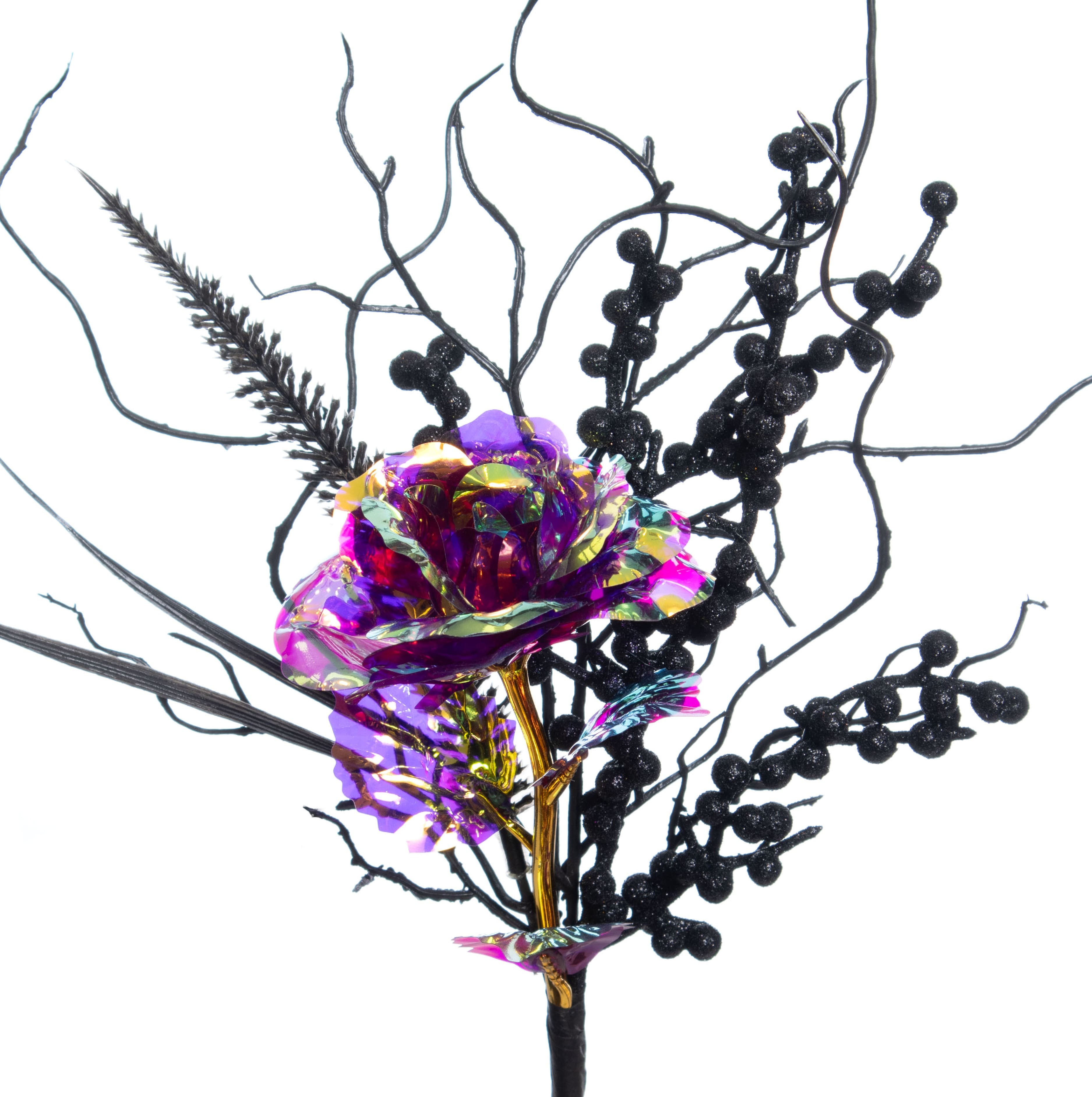 13&#x22; Iridescent Rose, Berry &#x26; Twig Pick by Ashland&#xAE;