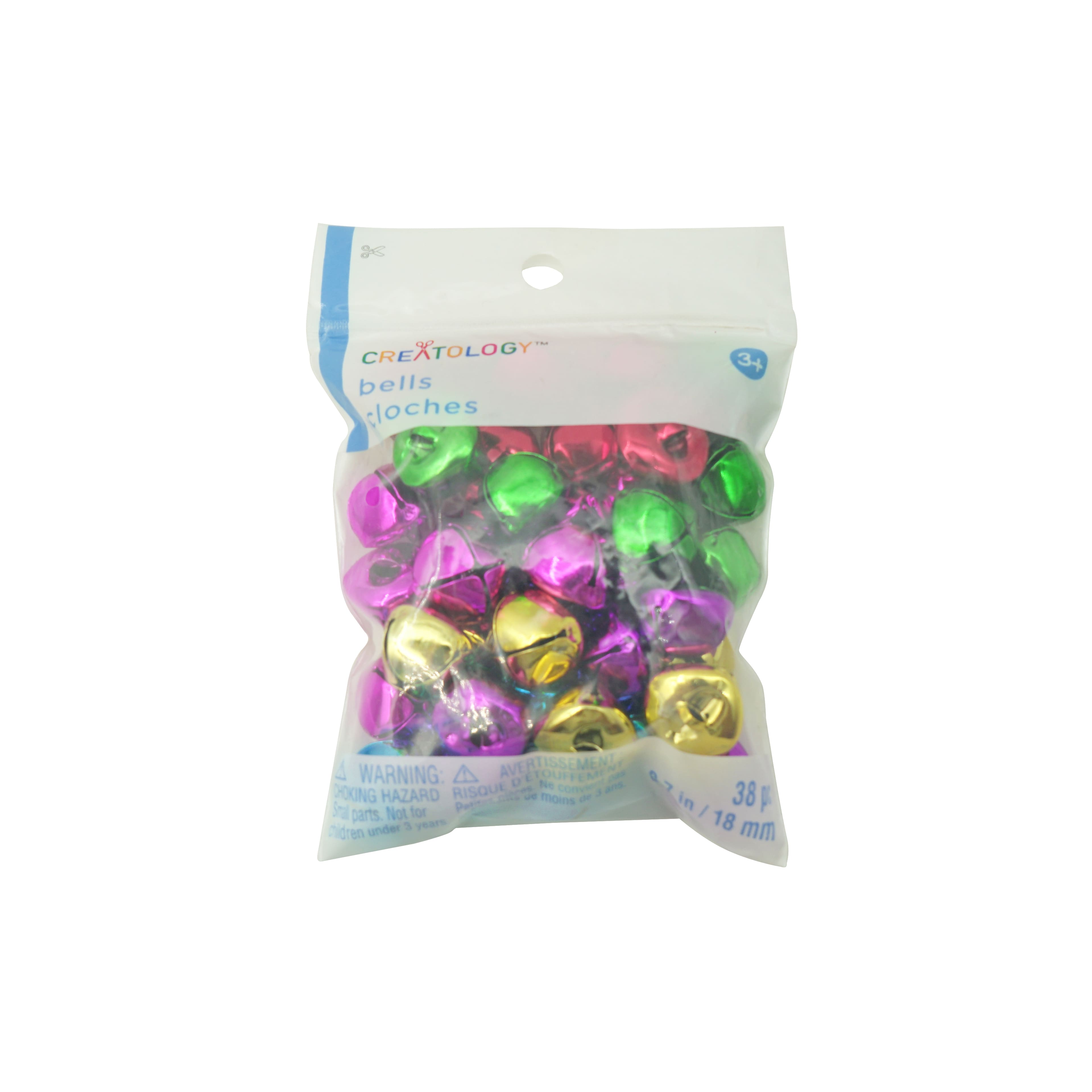 18mm Assorted Jingle Bells by Creatology&#x2122;, 38ct.