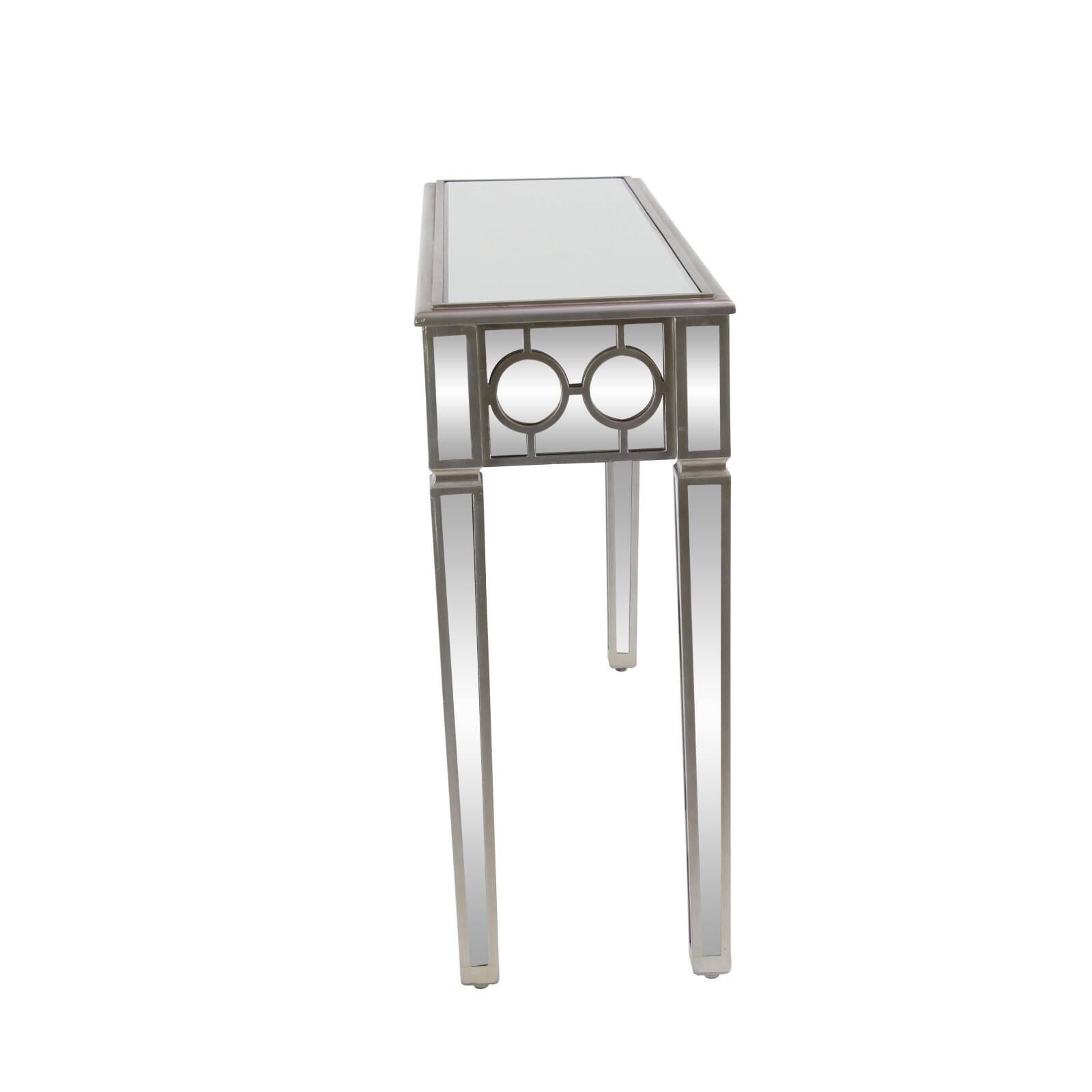 Silver Glam Wood Console Table, 32" x 47"