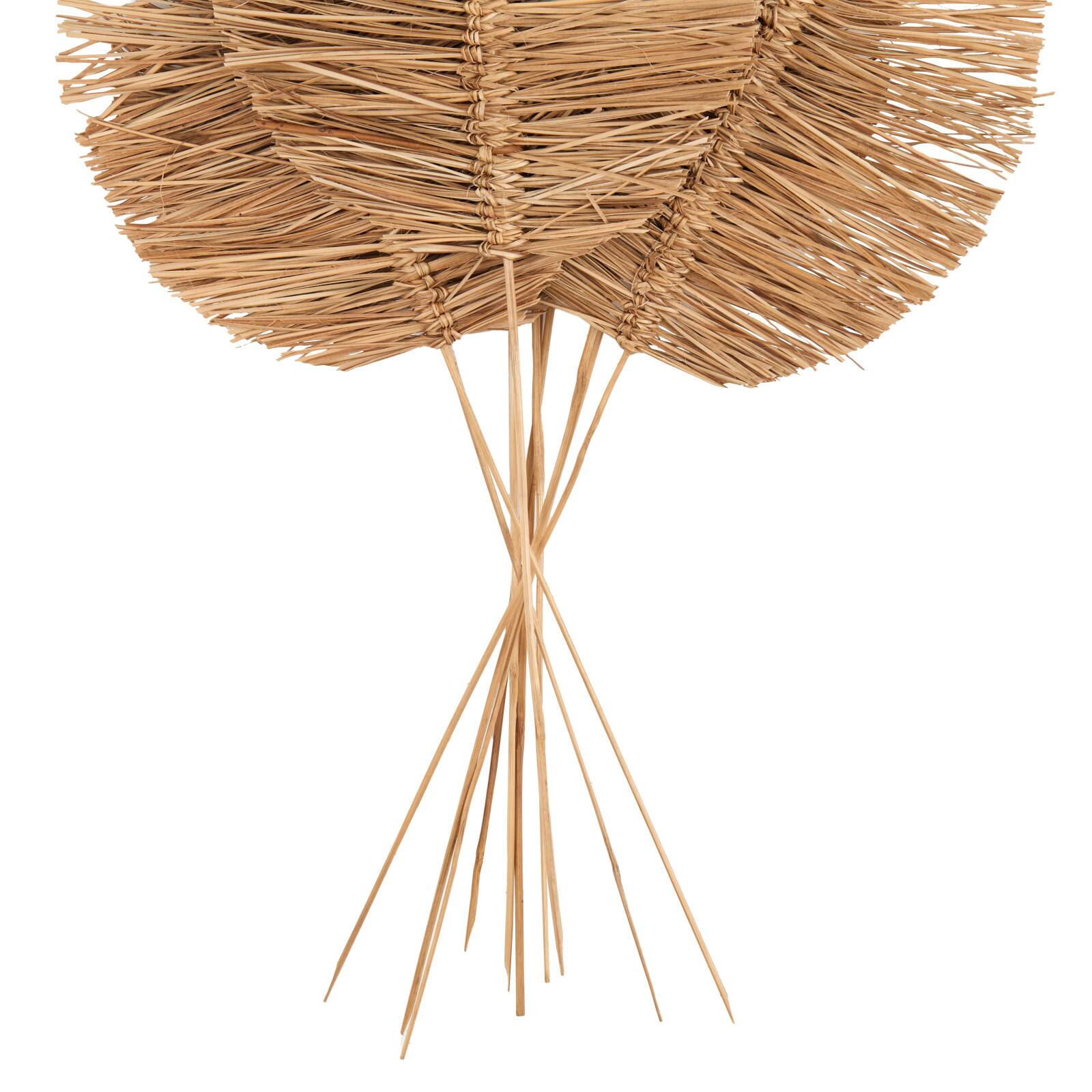 32" Brown Dried Grass Spear-Shaped Foliage with Sharp Stems