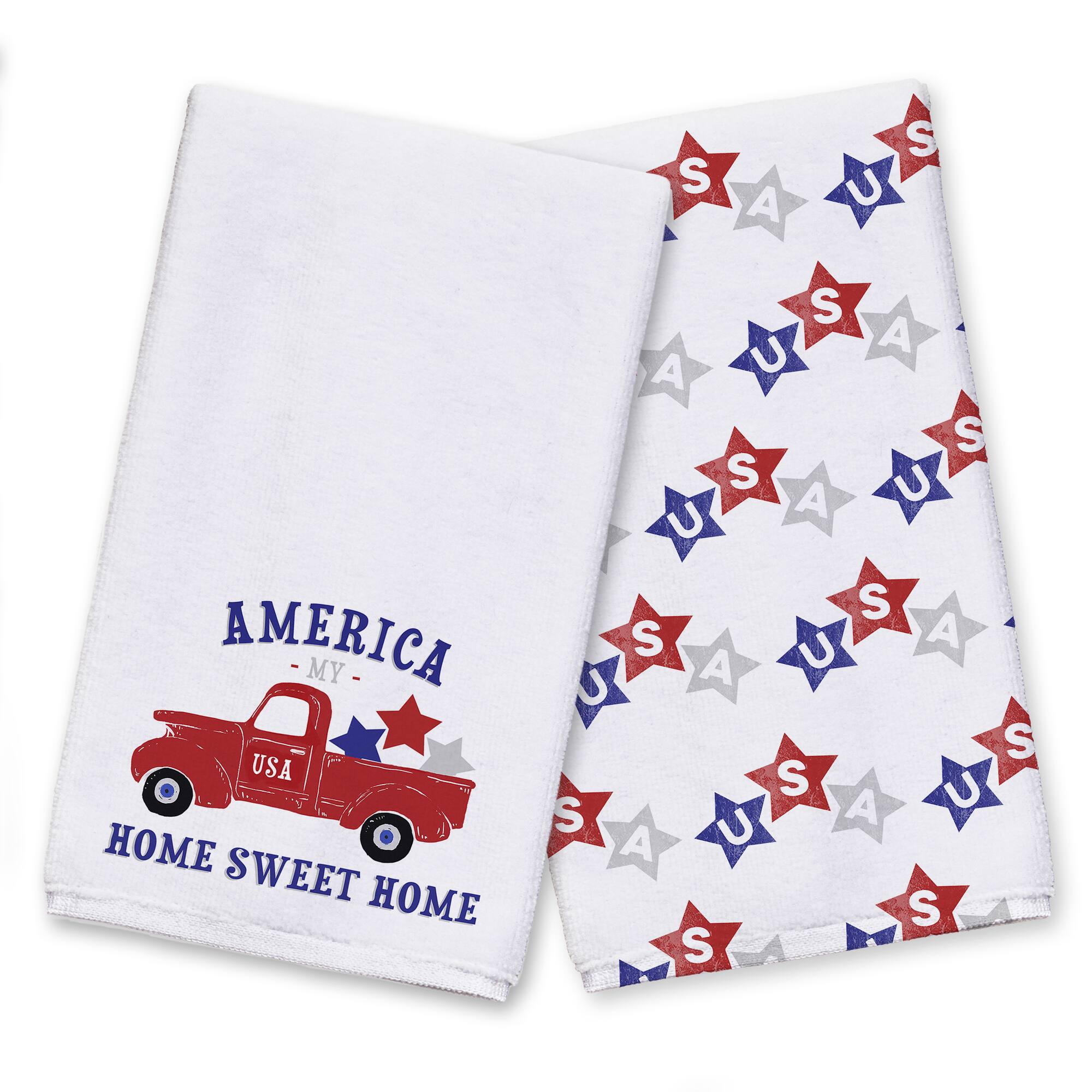 America Home Sweet Home Tea Towel Set