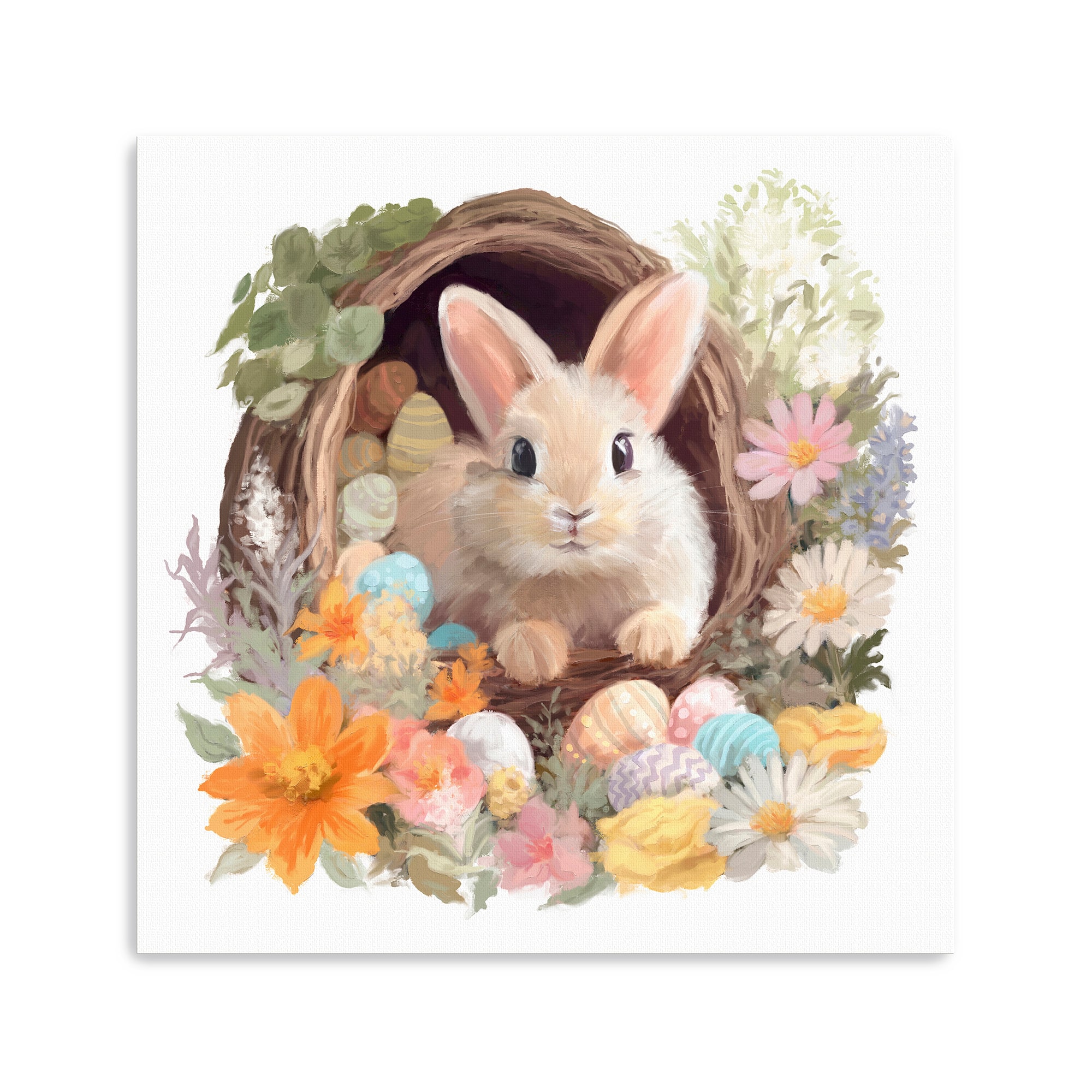 Lumaprints Rabbit's Basket Canvas Giclée Art