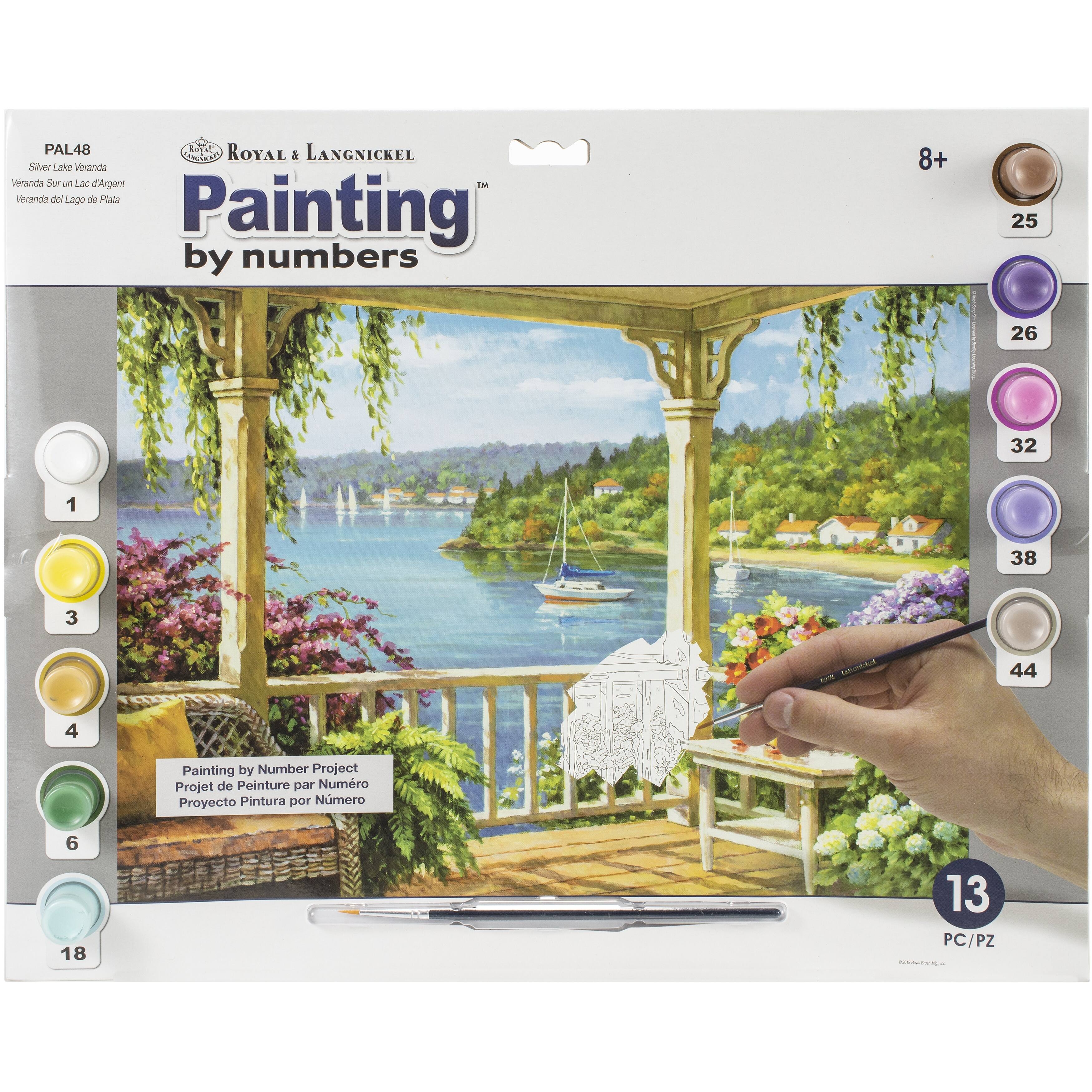 Royal & Langnickel® Silver Lake Veranda Paint By Number Kit | Michaels
