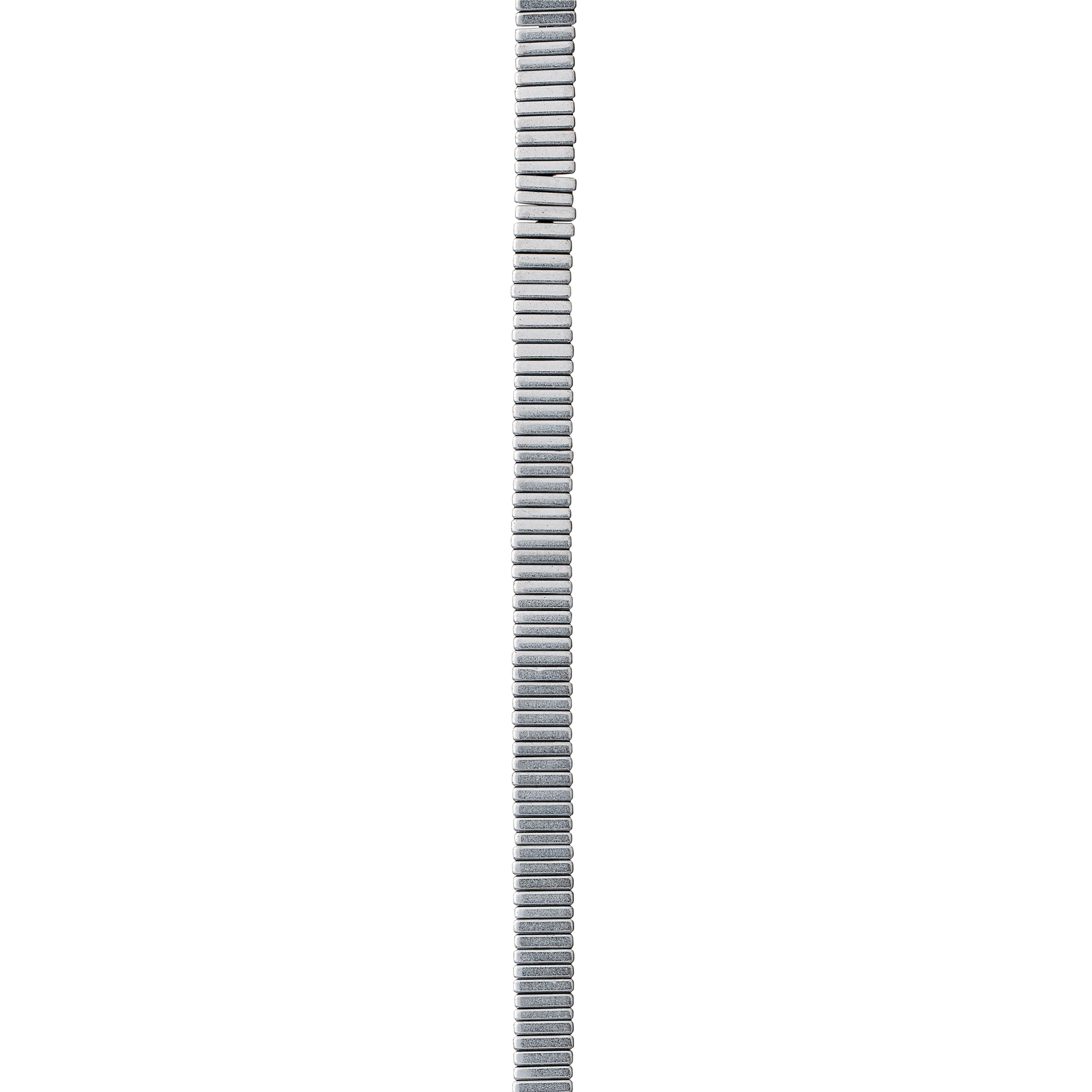 12 Pack:  Silver Hematite Stone Square Beads, 4mm by Bead Landing&#x2122;