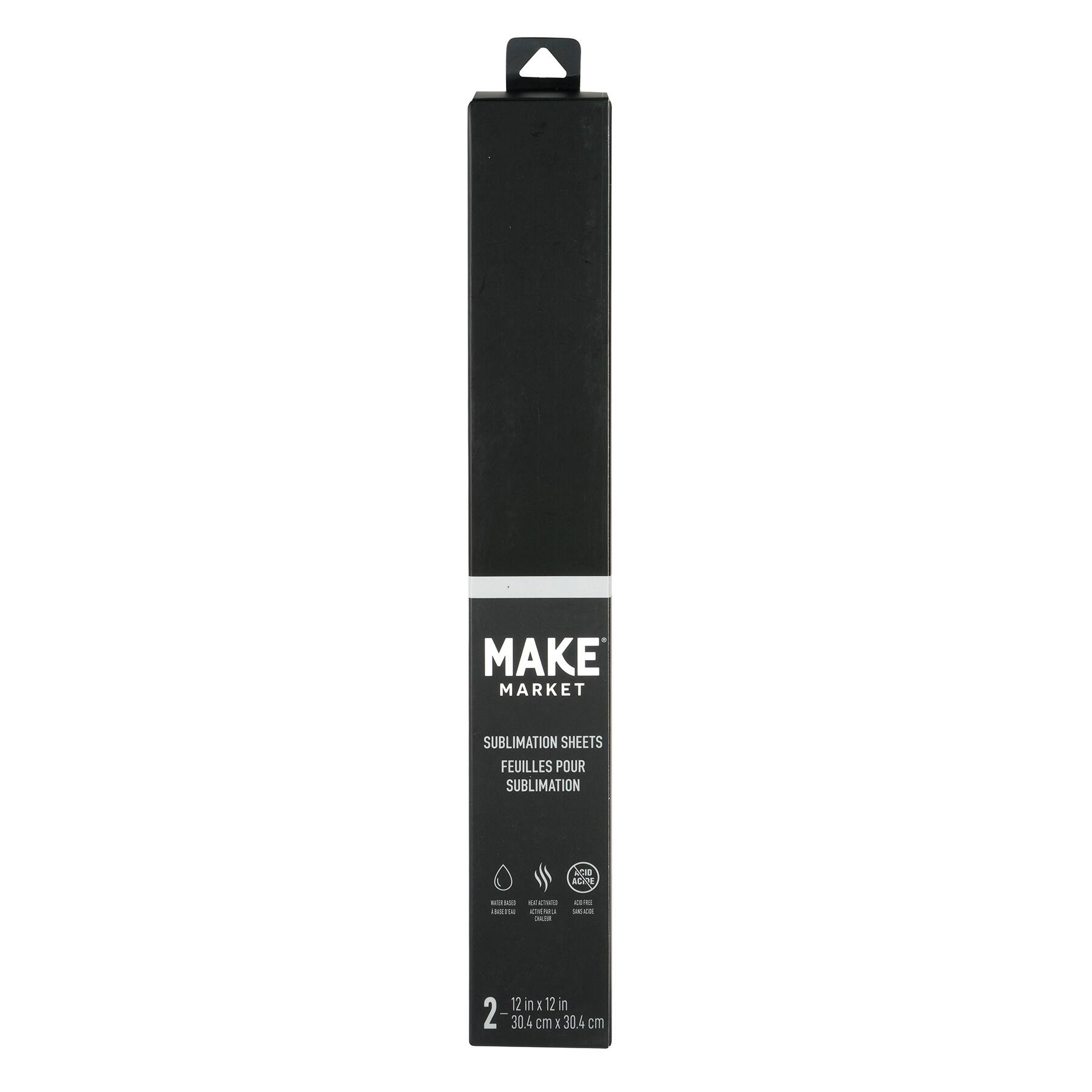 12" x 12" Solid Sublimation Sheets, 2ct. by Make Market®