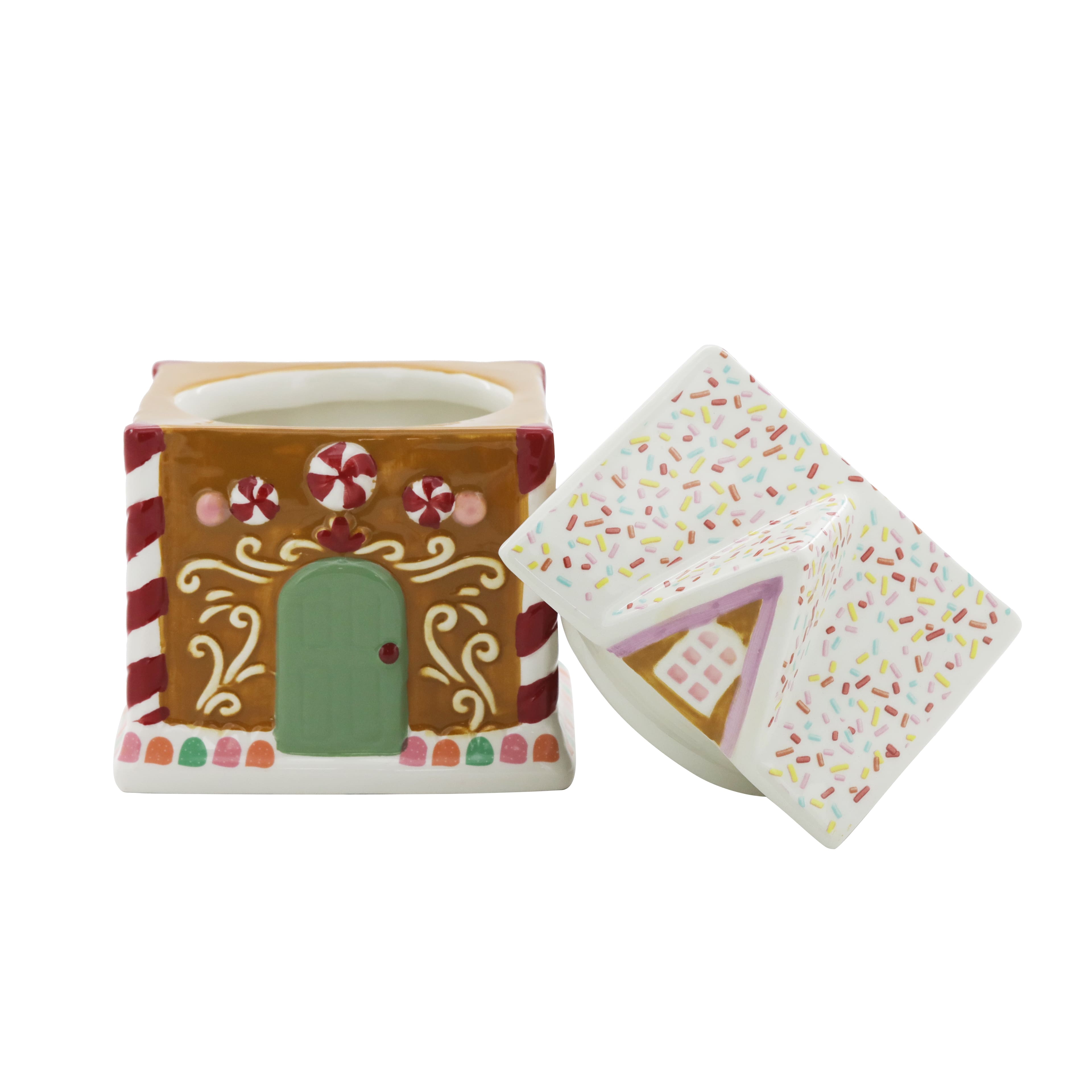 6.5&#x22; Gingerbread House Ceramic Cookie Jar by Celebrate It&#xAE;