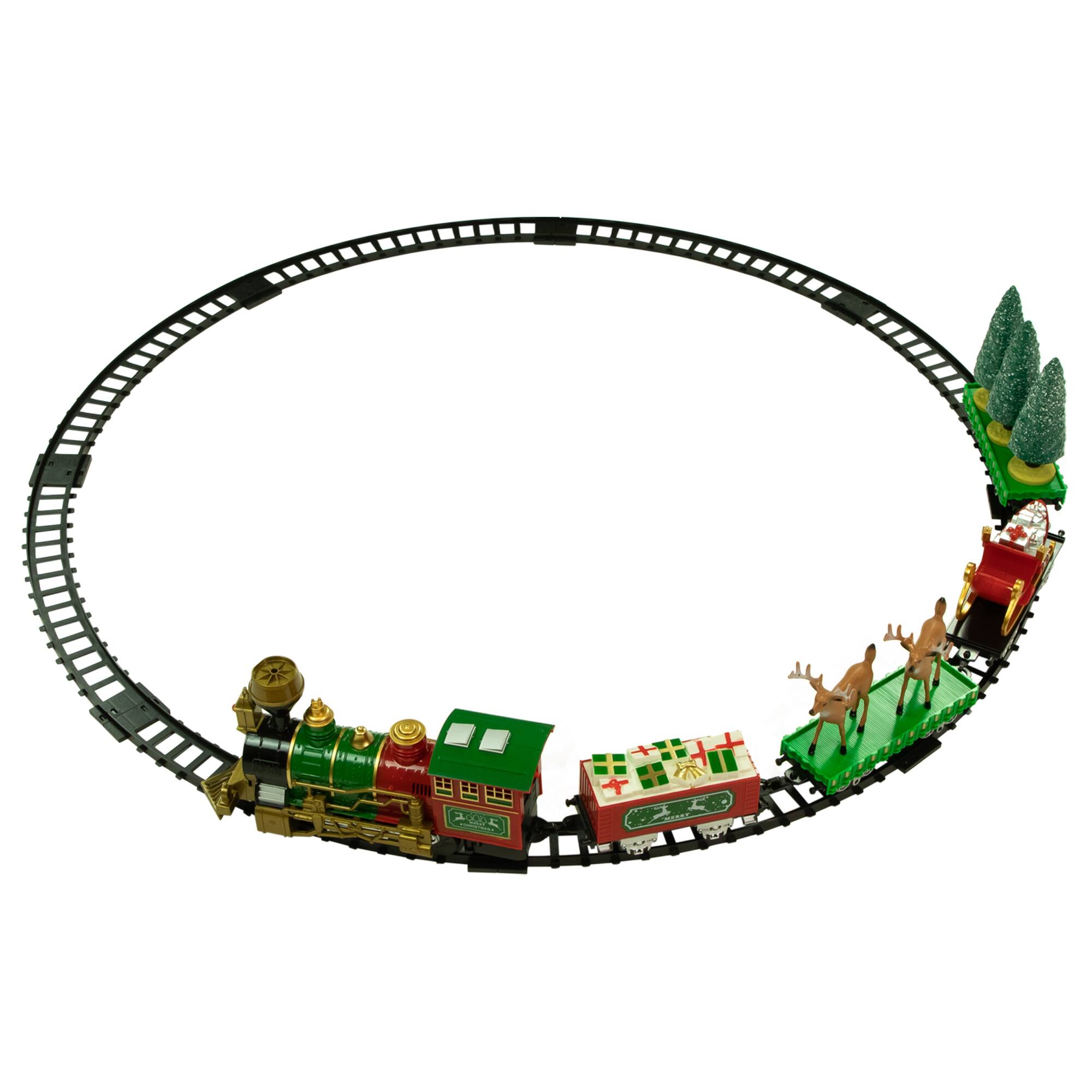 22-Piece Lighted & Animated Christmas Train Set