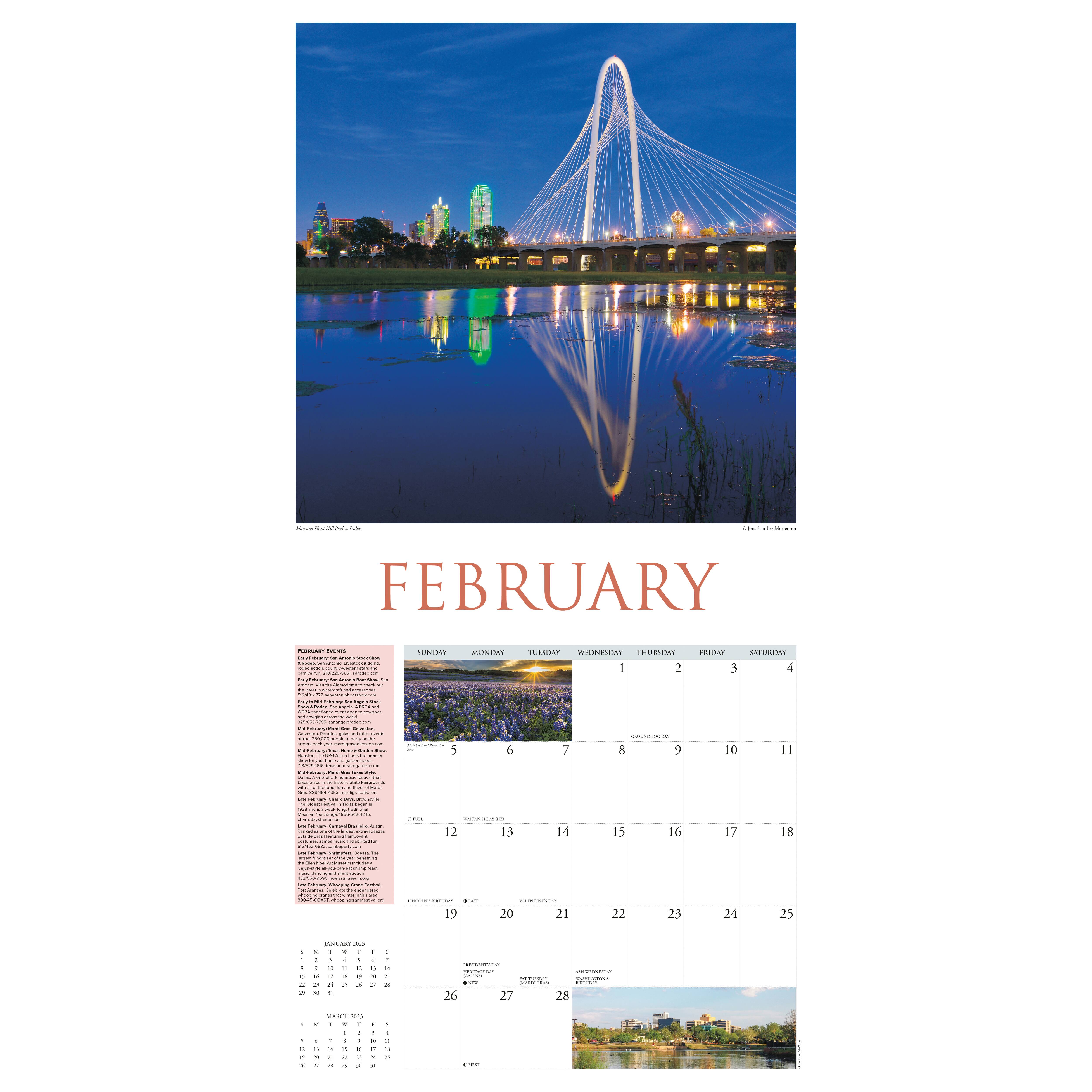 2023 Texas Wall Calendar Wall Calendars Michaels