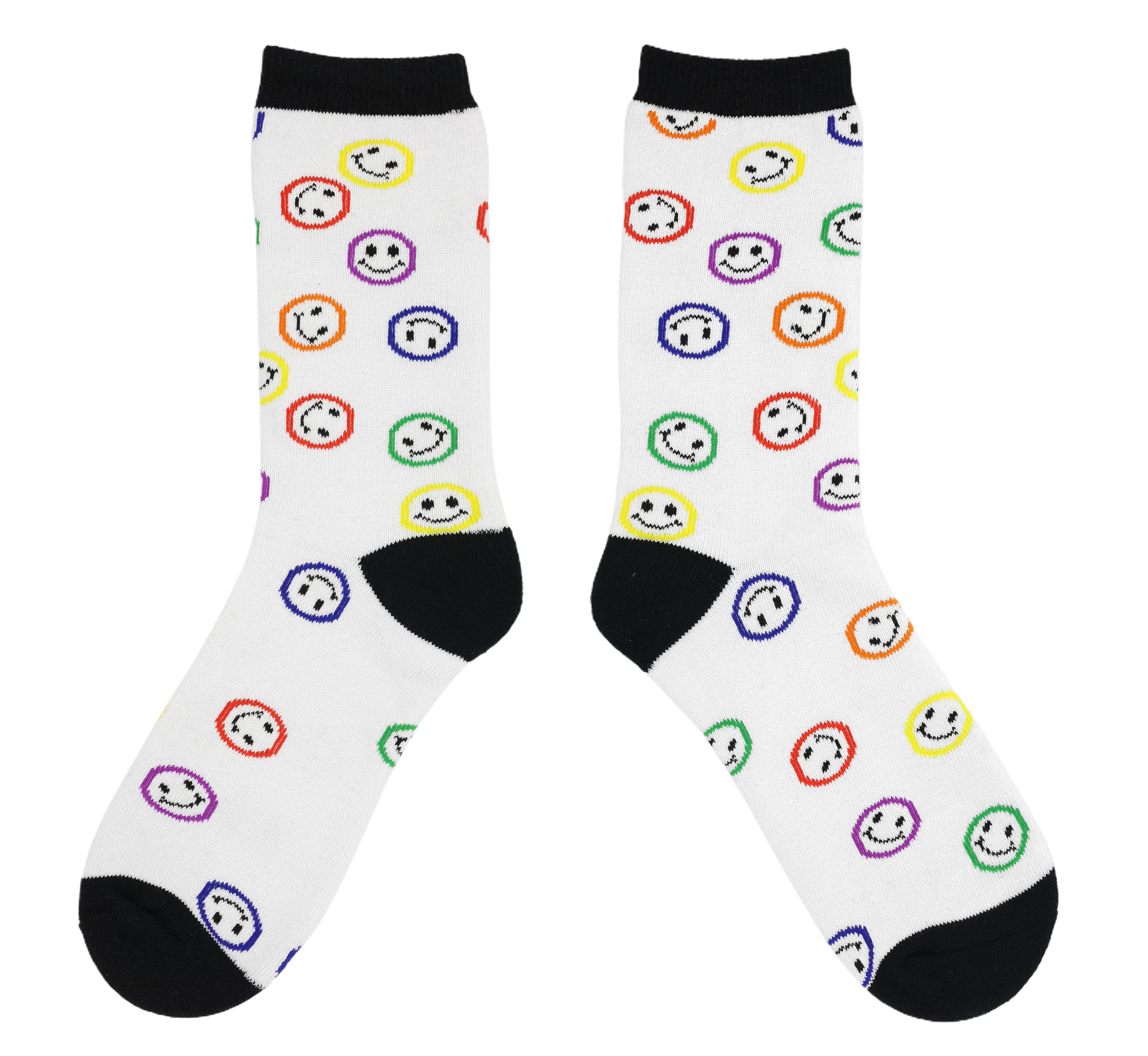 Pride Smiley Face Crew Socks by Celebrate It&#x2122;