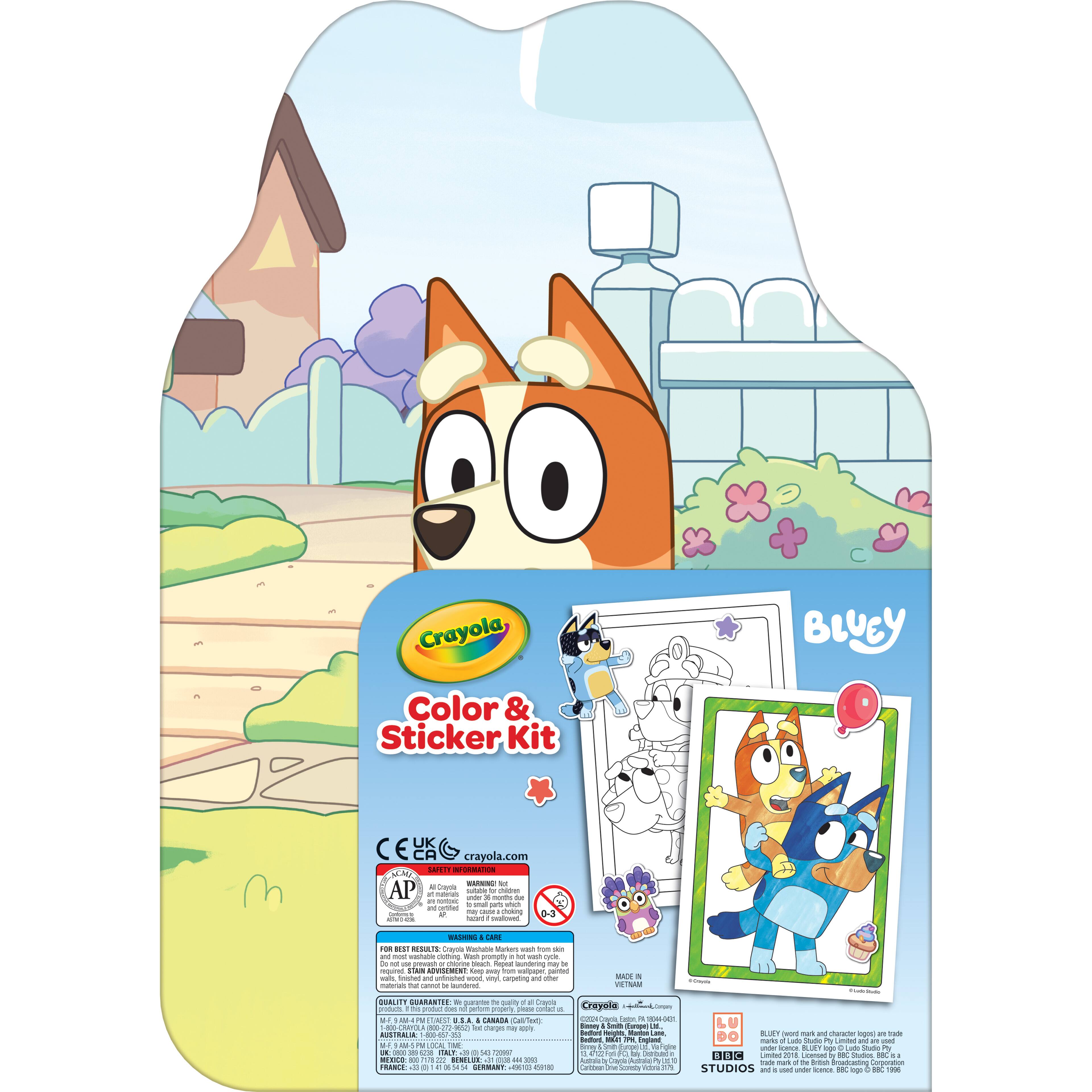 Crayola&#xAE; Bluey Color &#x26; Sticker Kit
