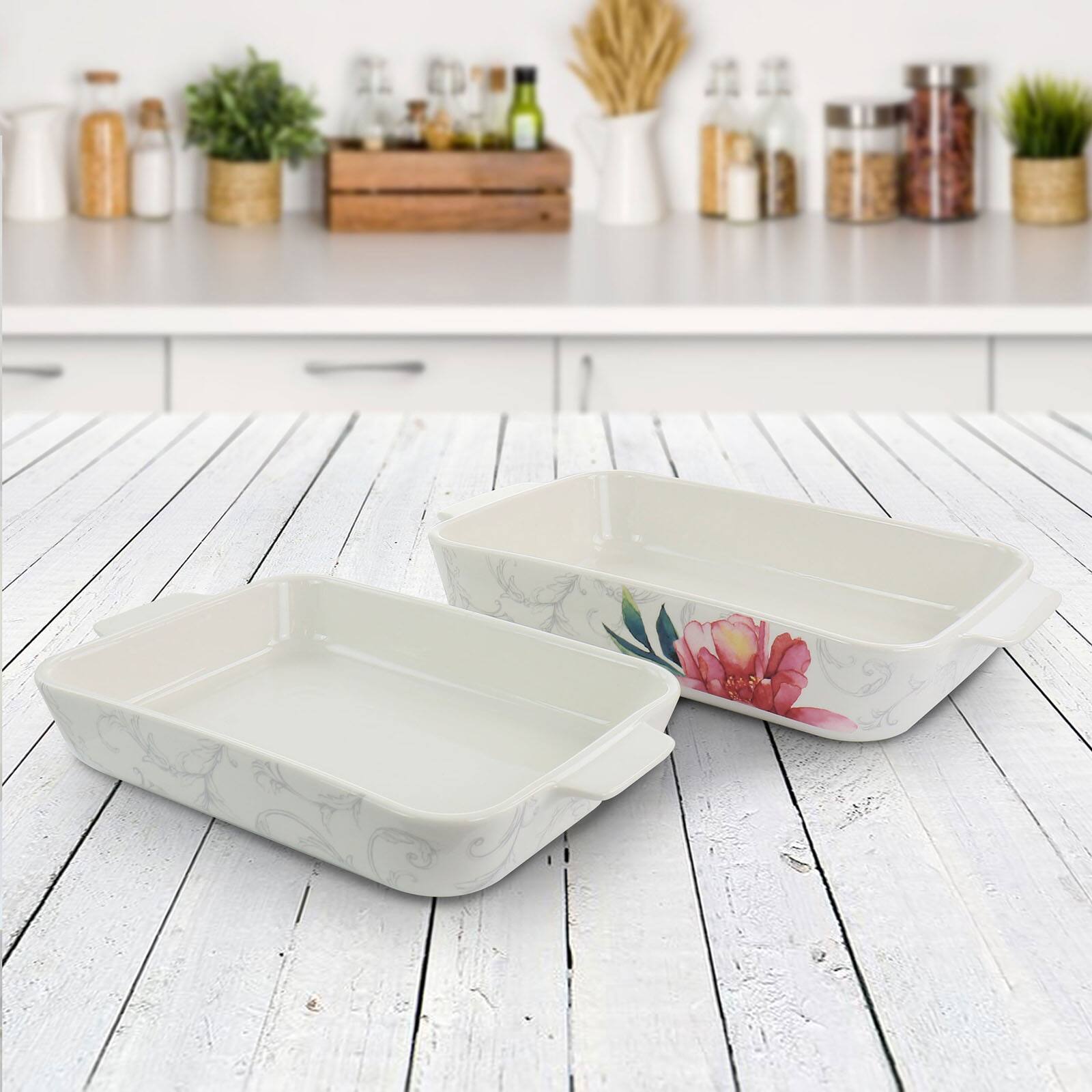 Martha Stewart 2-Piece Ceramic Baker Set