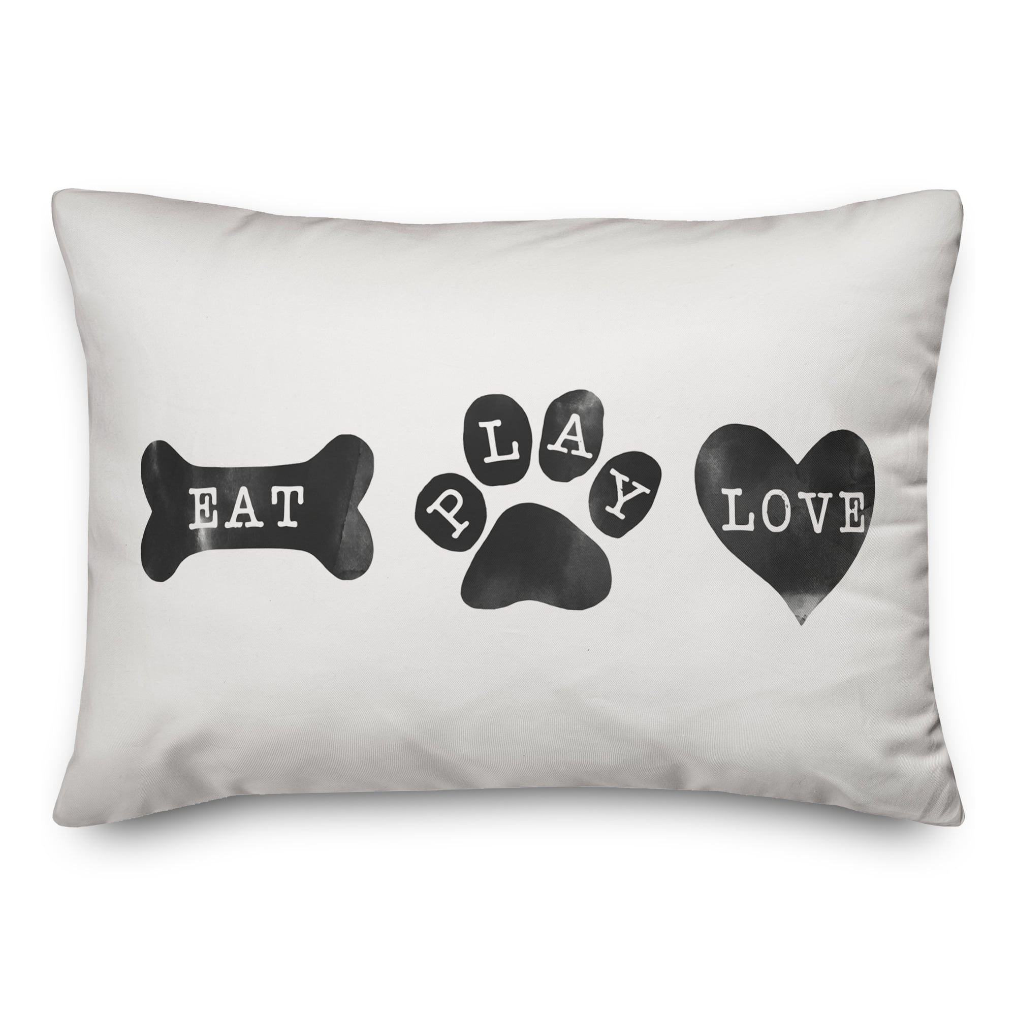 Eat Play Love Throw Pillow