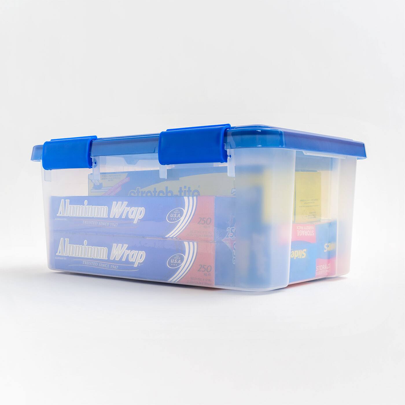 IRIS&#xAE; Letter &#x26; Legal Size Element Resistant Clear File Box