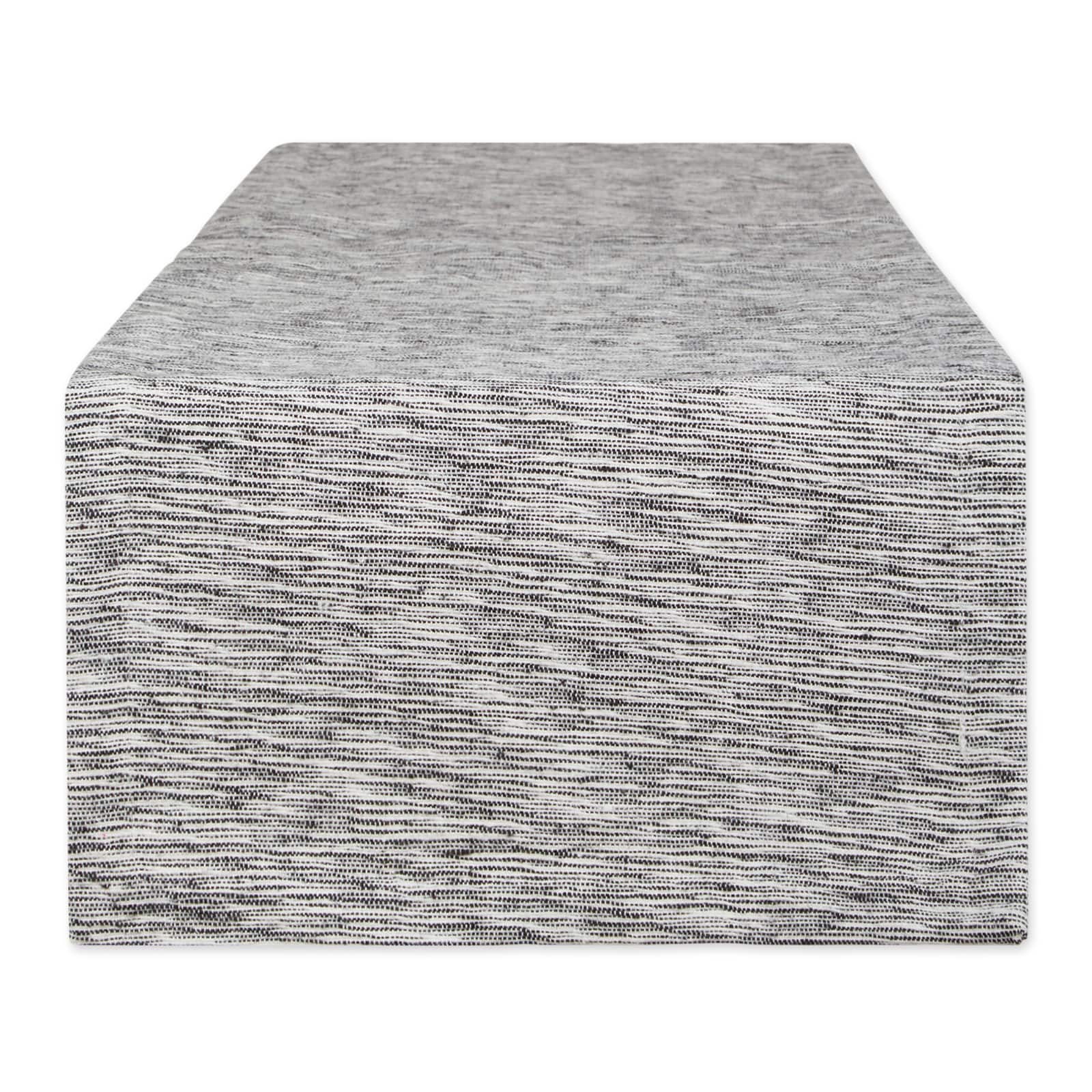 DII® 72" Tonal Recycled Cotton Slubby Rib Table Runner