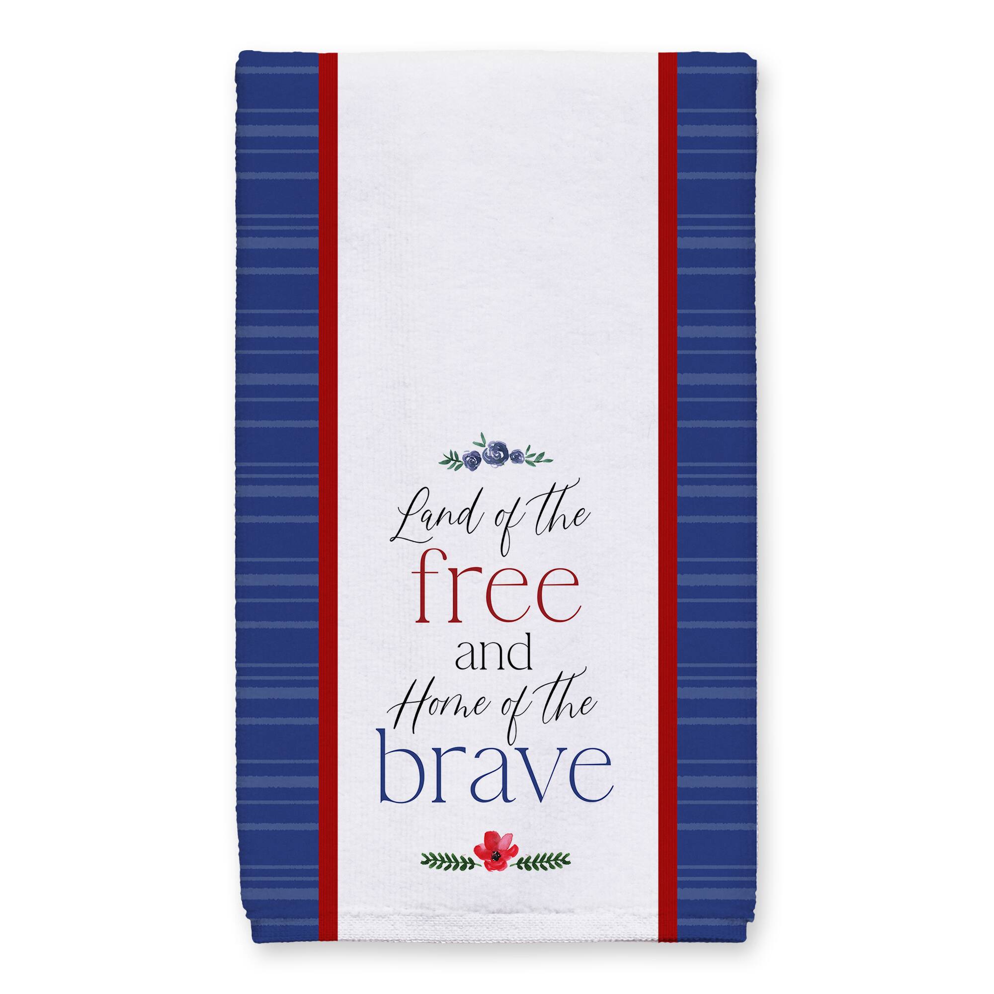 Land of the Free Home of the Brave Tea Towel Set