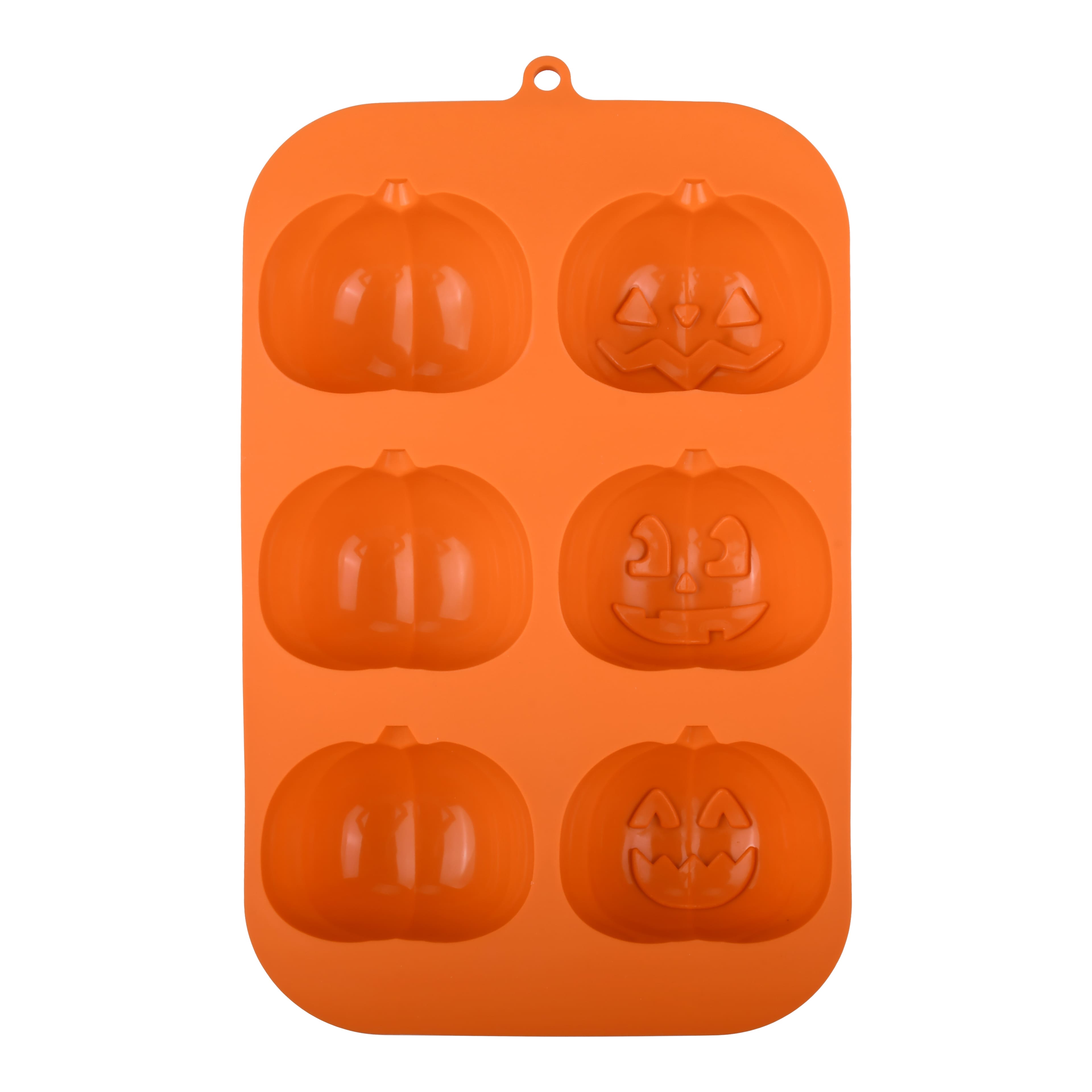 Jack-o&#x27;-Lantern 3D Silicone Treat Mold by Makery&#x2122;