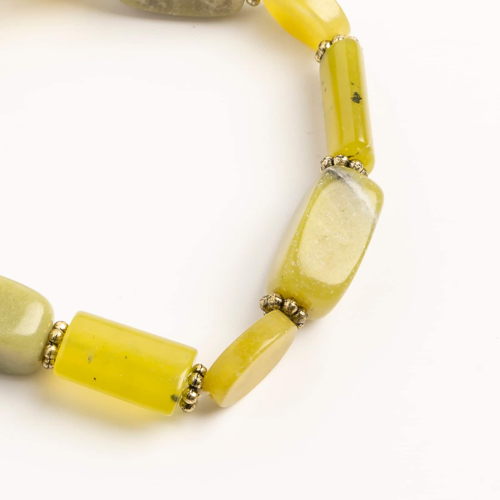 John Bead New Jade No.91 Natural Stone Stretch Bracelet
