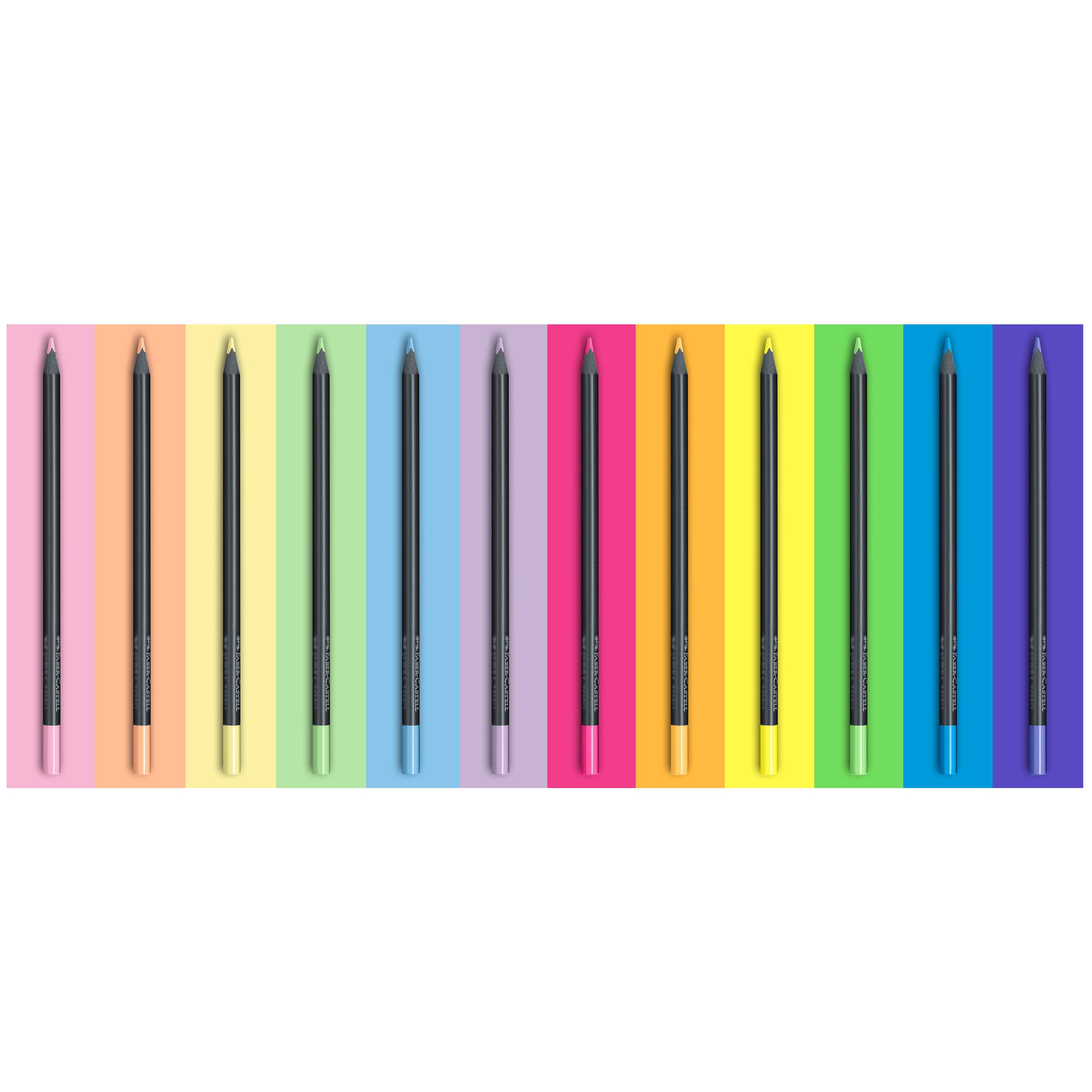 Crayons de couleur pastel Black Edition de Faber-Castell