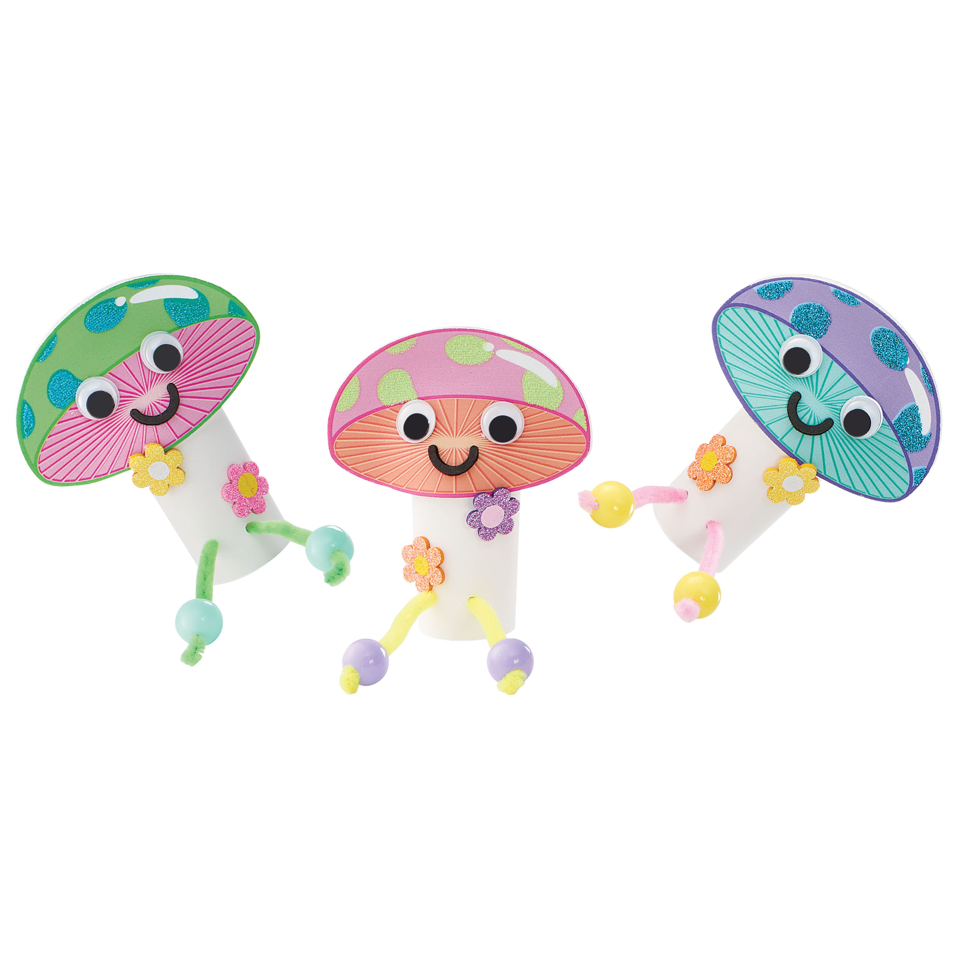 Paper Roll Mushroom Craft Kit by Creatology&#x2122;