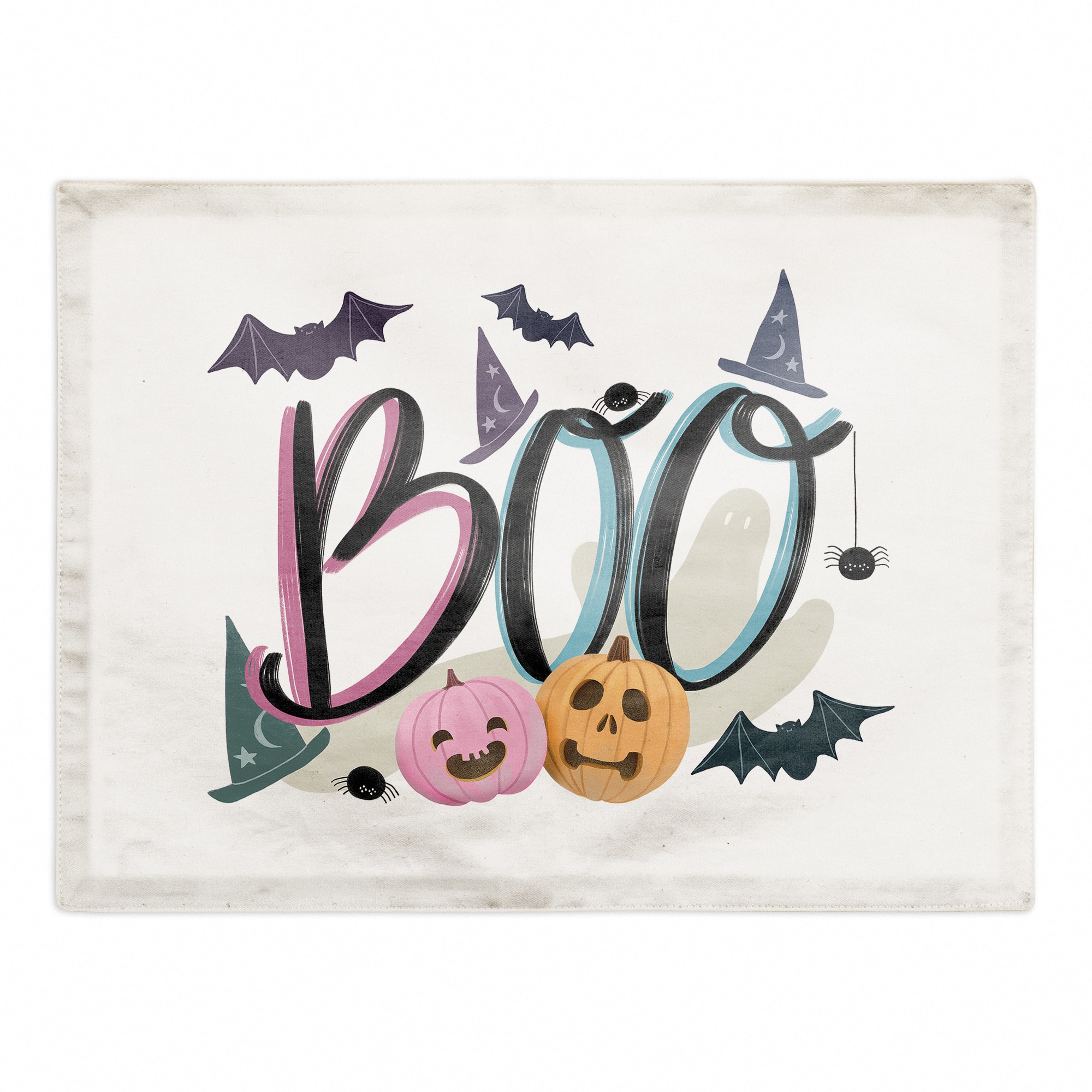 Boo Icons Poly Twill Placemat