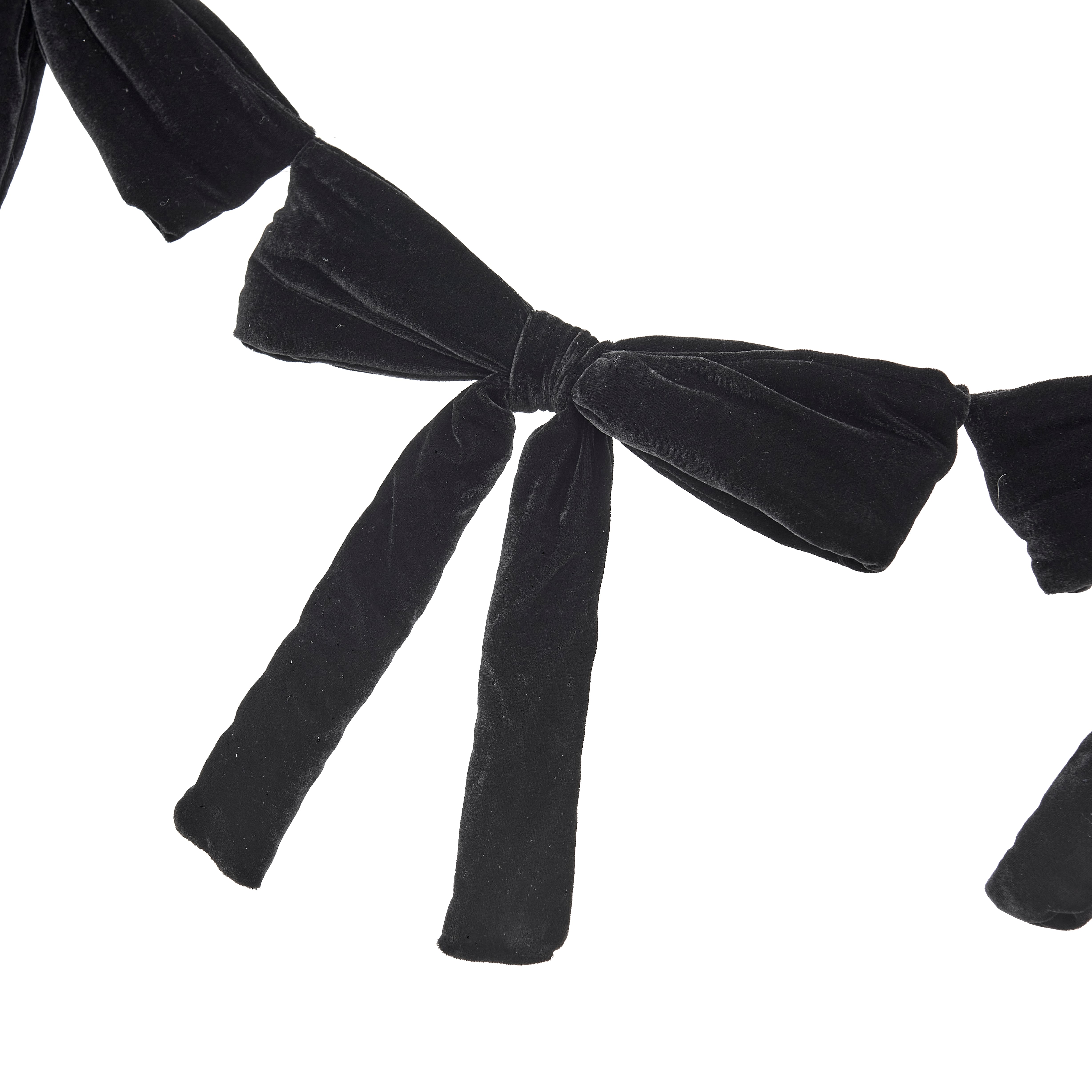 6ft. Black Bow Garland by Ashland&#xAE;