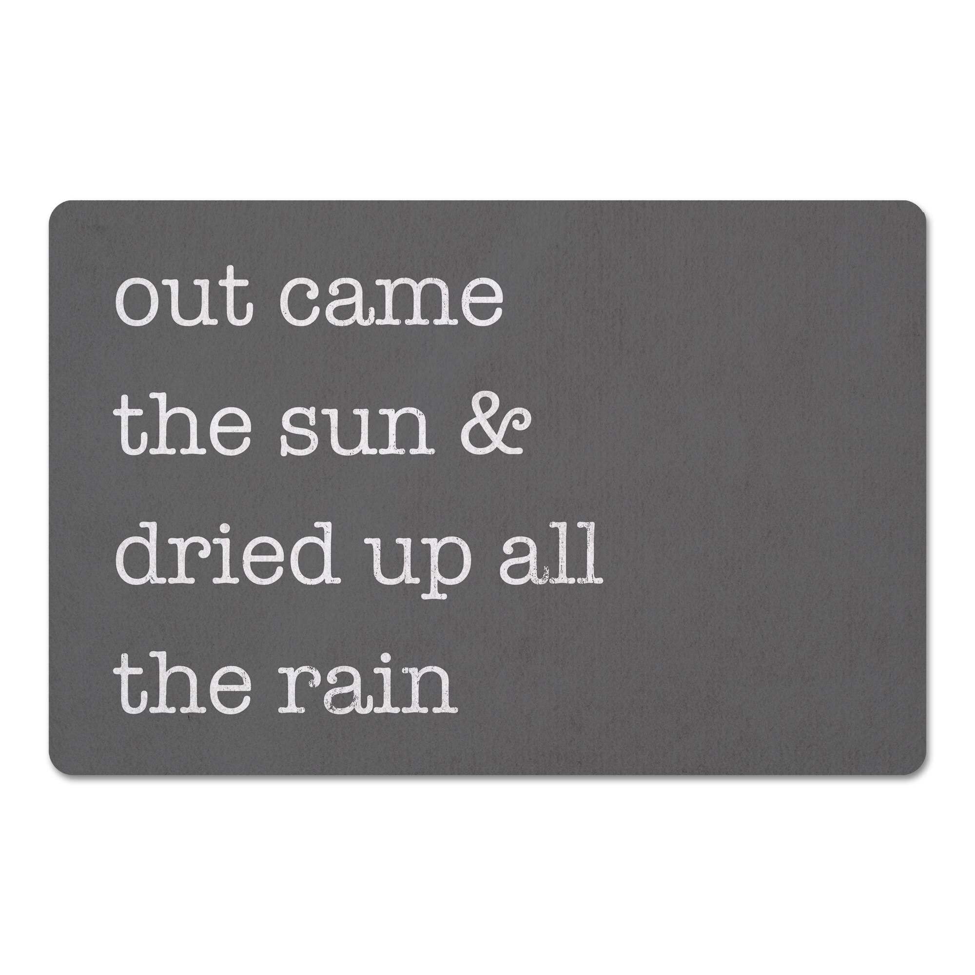 Out Came The Sun 18" x 27" Floor Mat