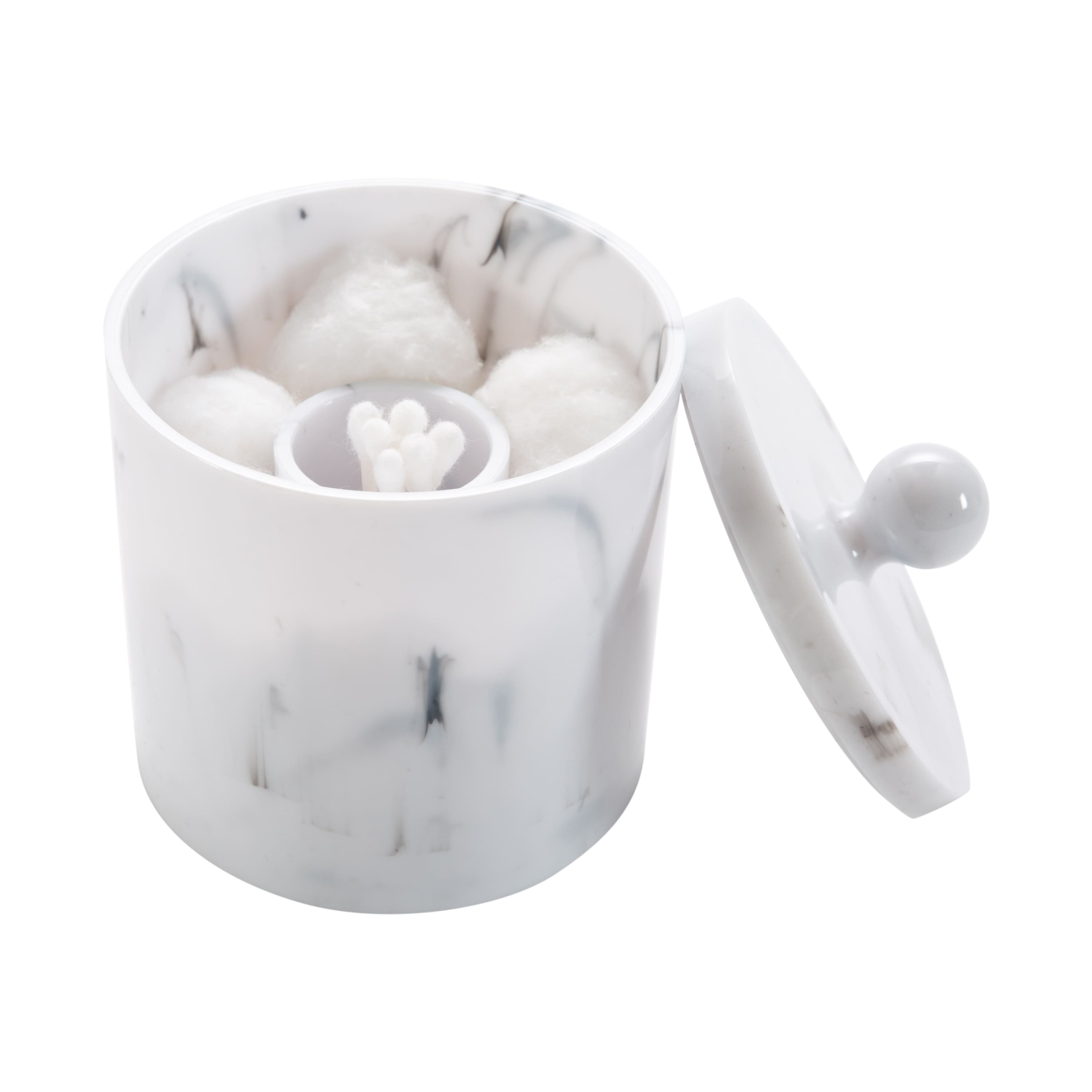 Simplify Q-Tip &#x26; Cotton Marble Holder