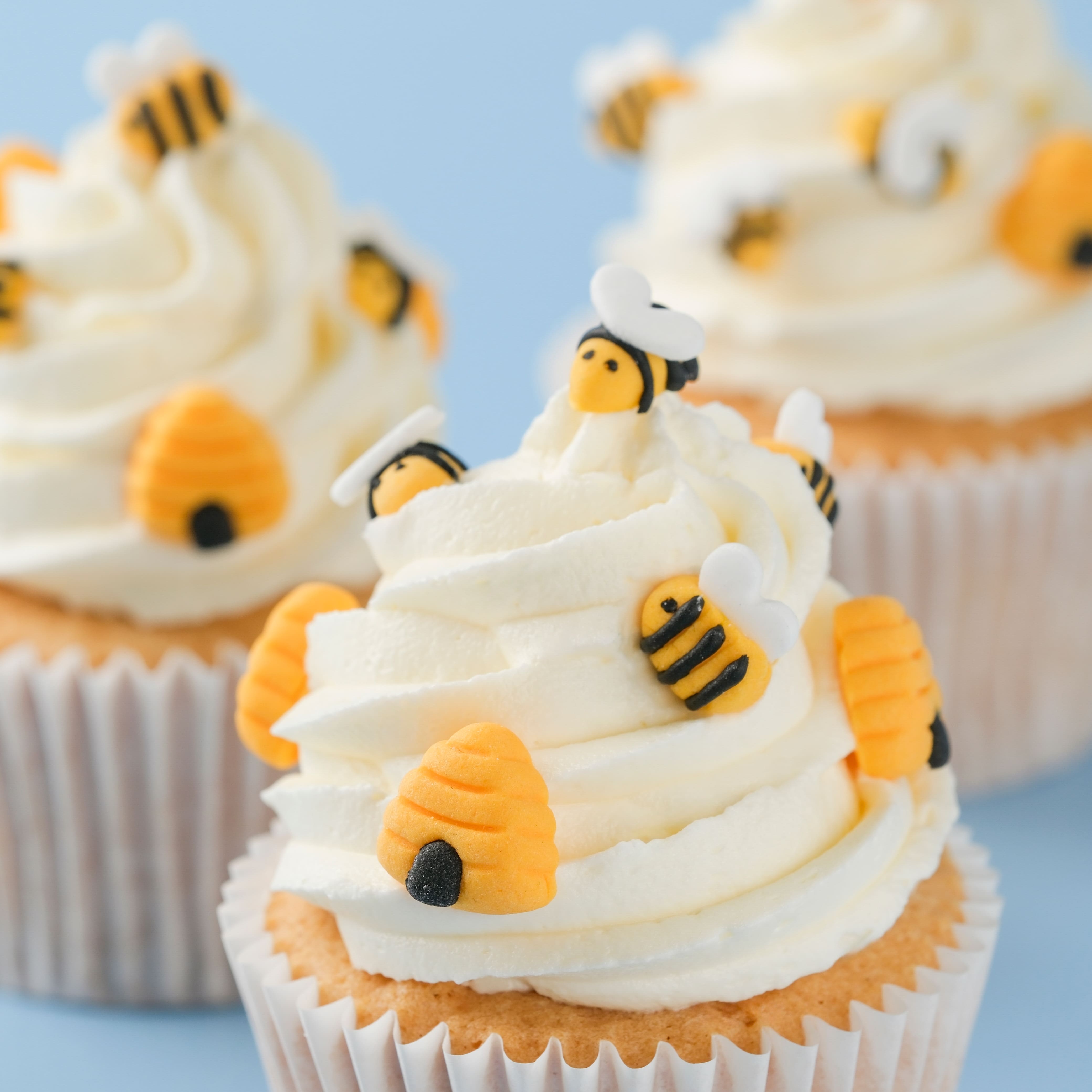 PME Cake Sweet Street&#xAE; Bees &#x26; Beehives Icing Decorations