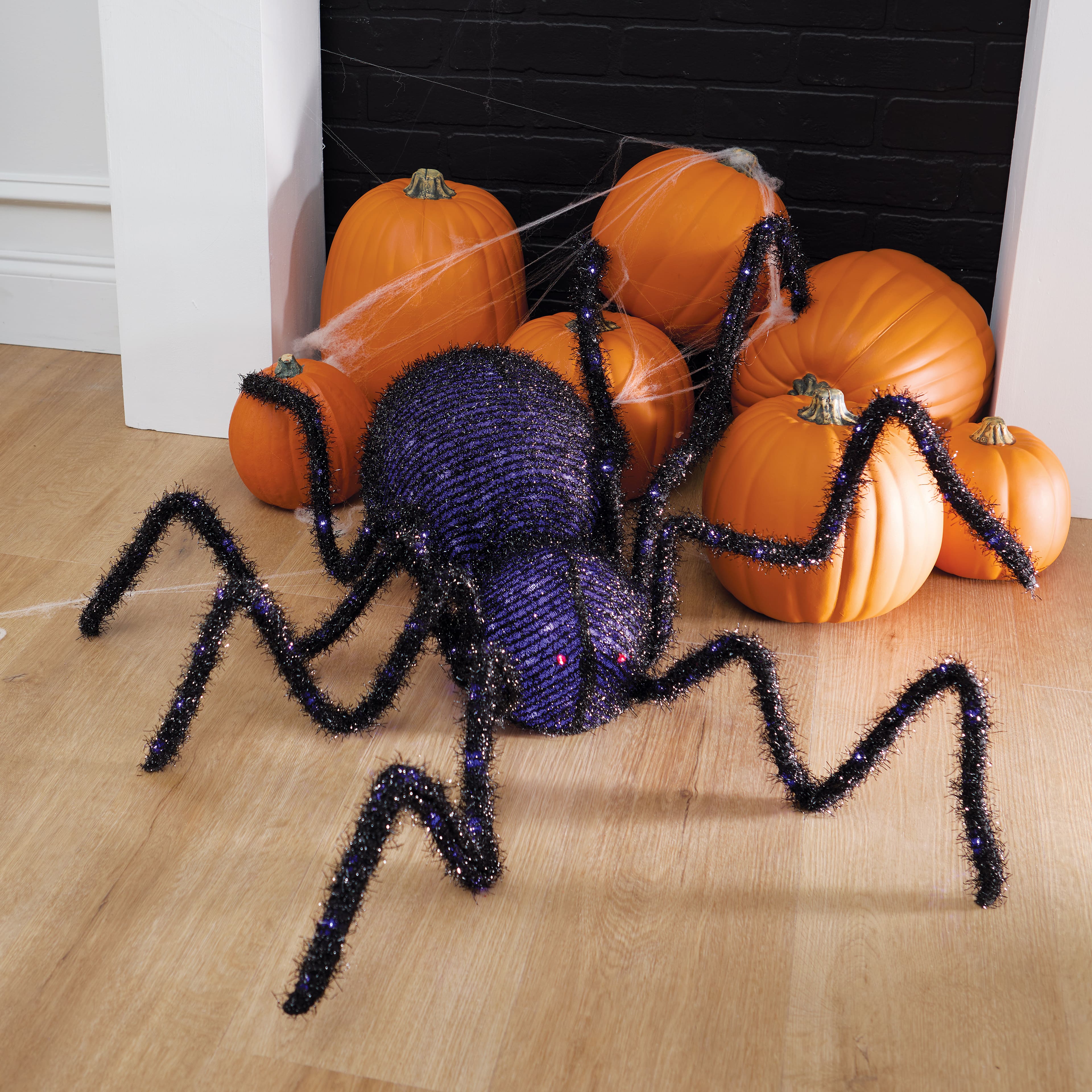 65&#x22; Lighted Spider with Red Eyes by Ashland&#xAE;