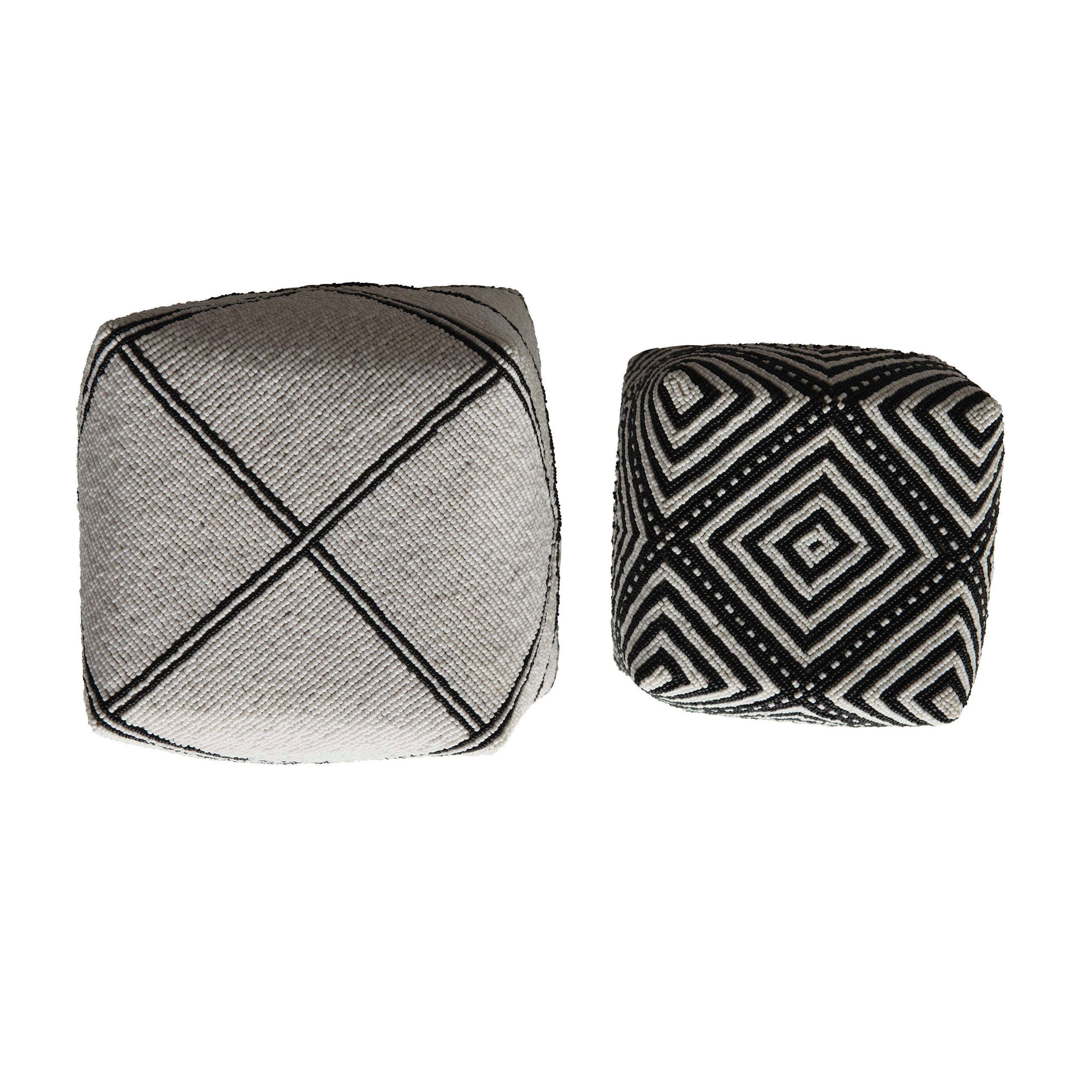 Hello Honey® Black & White Bamboo Containers with Lids Set, 2ct.