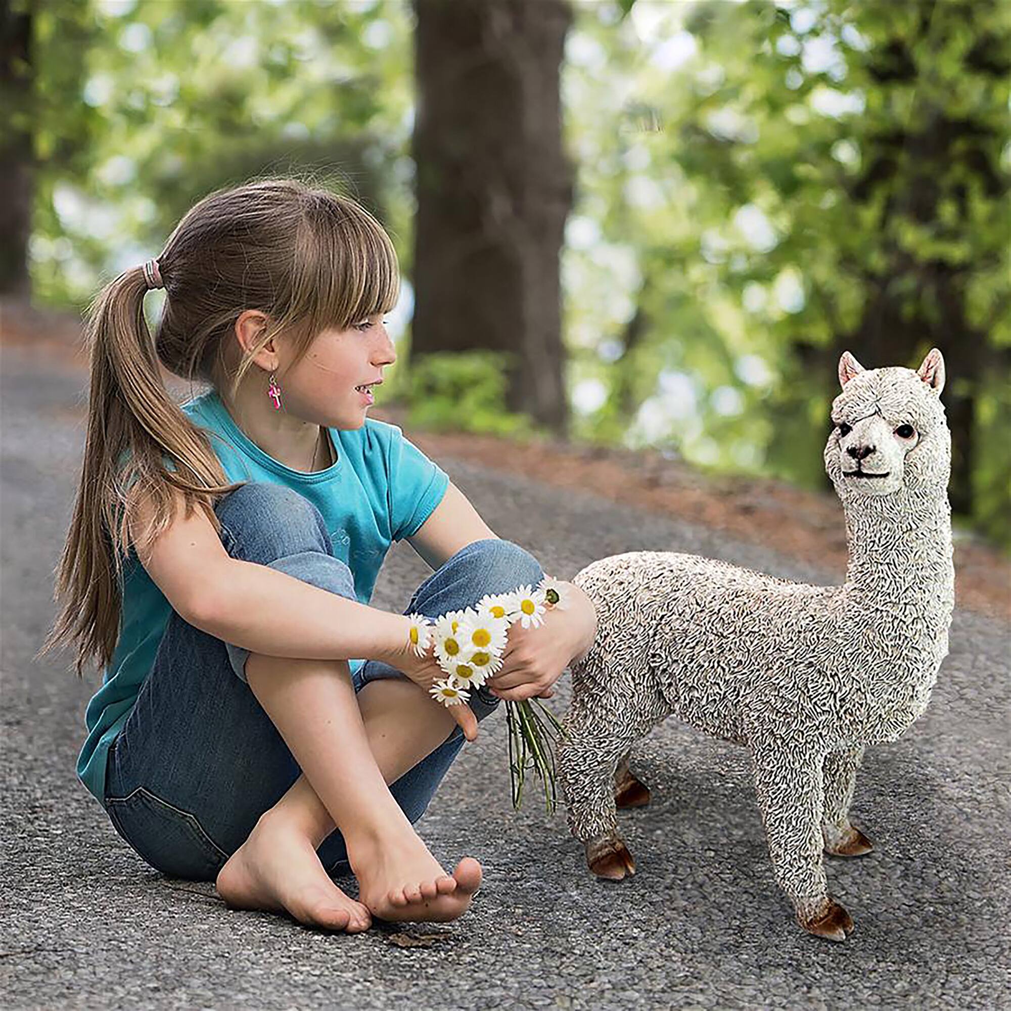 Design Toscano 13&#x22; Alpaca Garden Statue