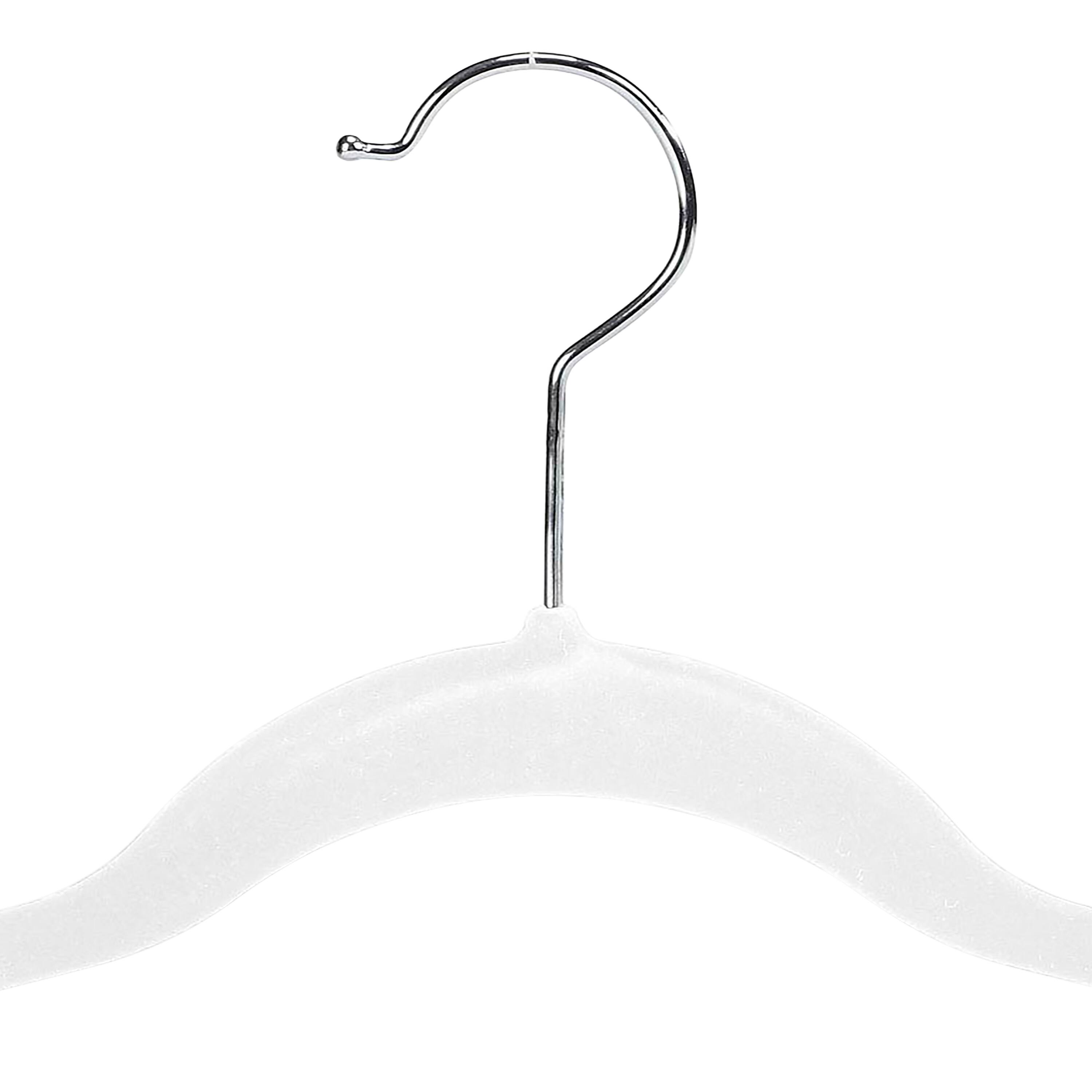 Simplify Slim Velvet Hangers with Clips, 6ct.