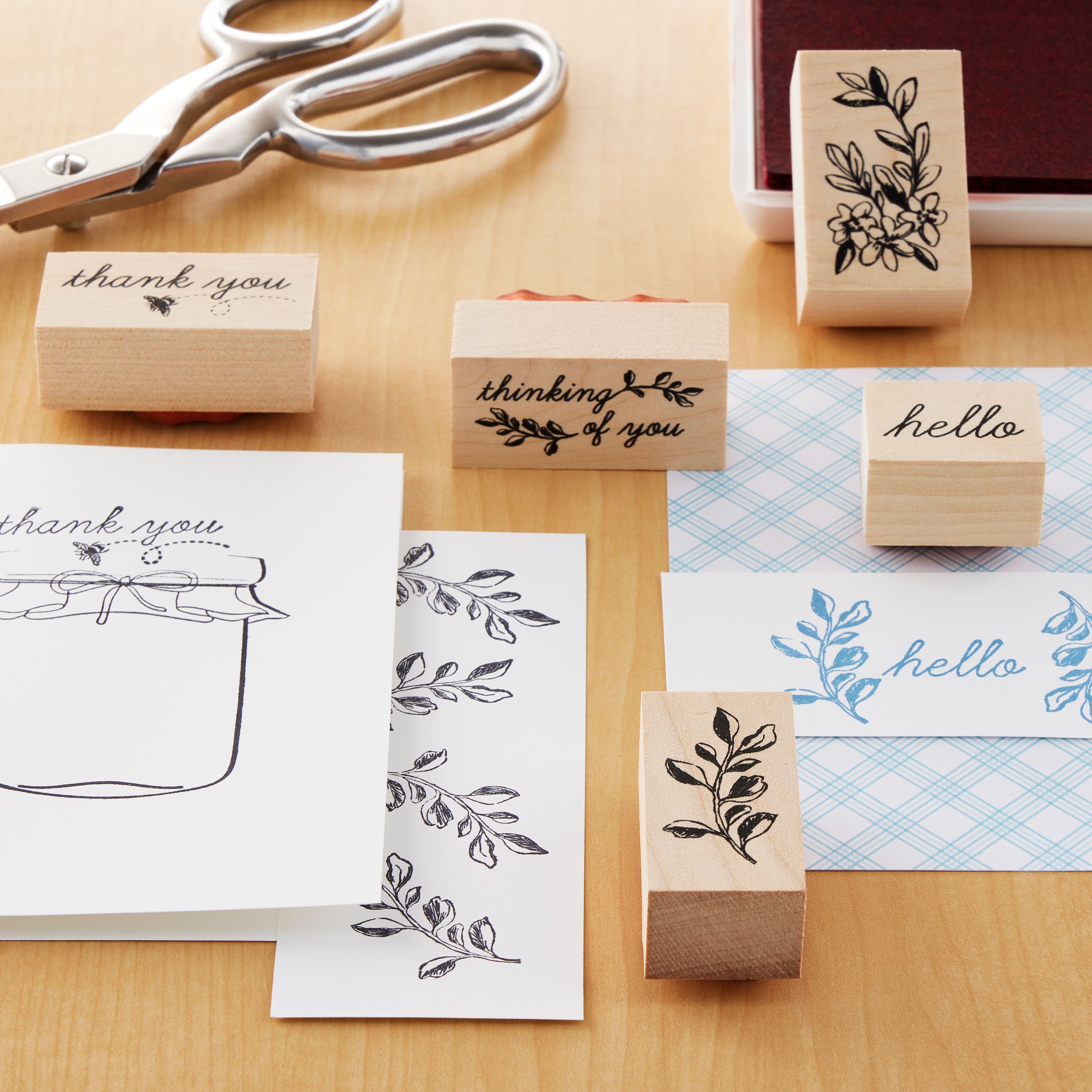 Floral Hello Wood Stamp Set by Recollections™