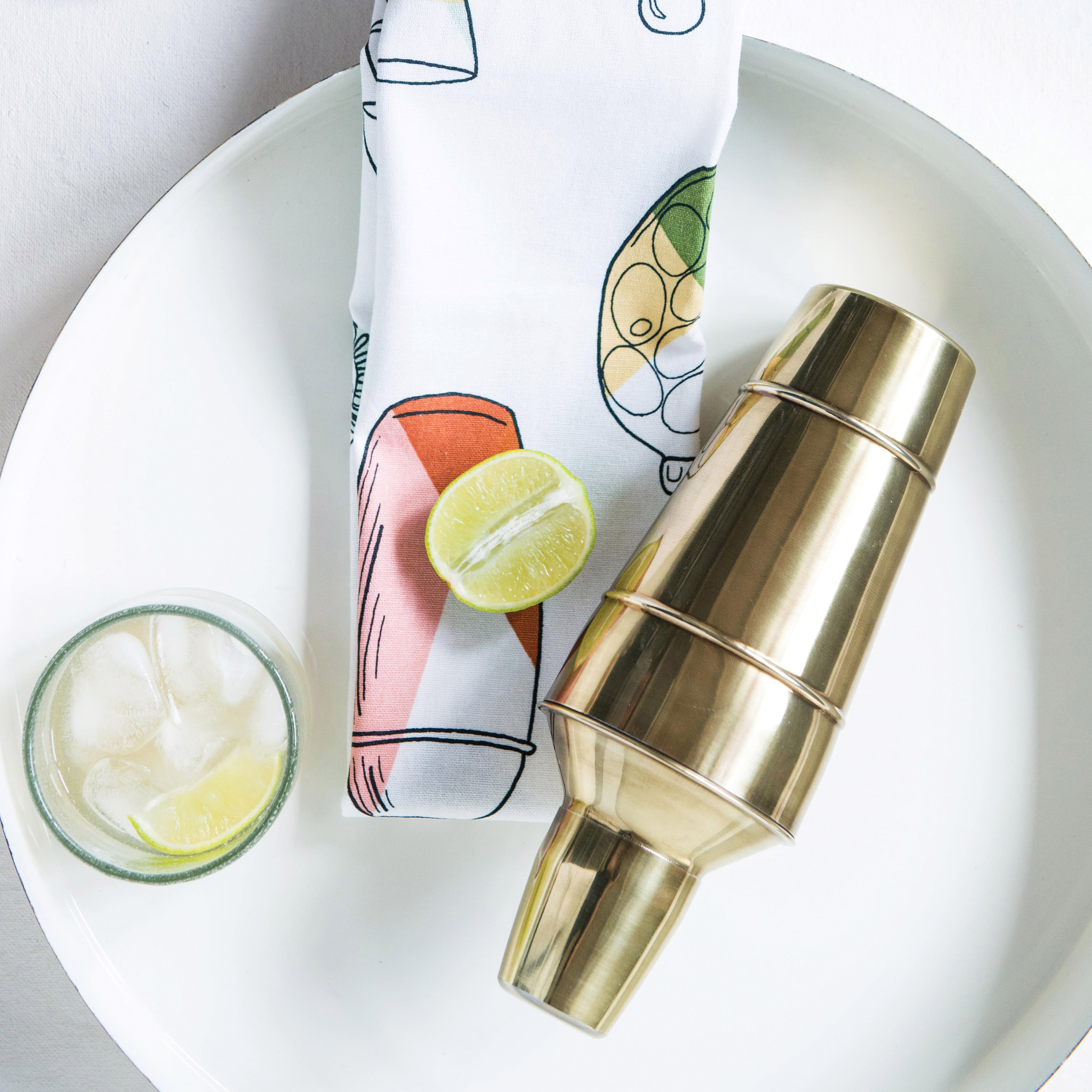 Hello Honey® Gold Stainless Steel Cocktail Shaker