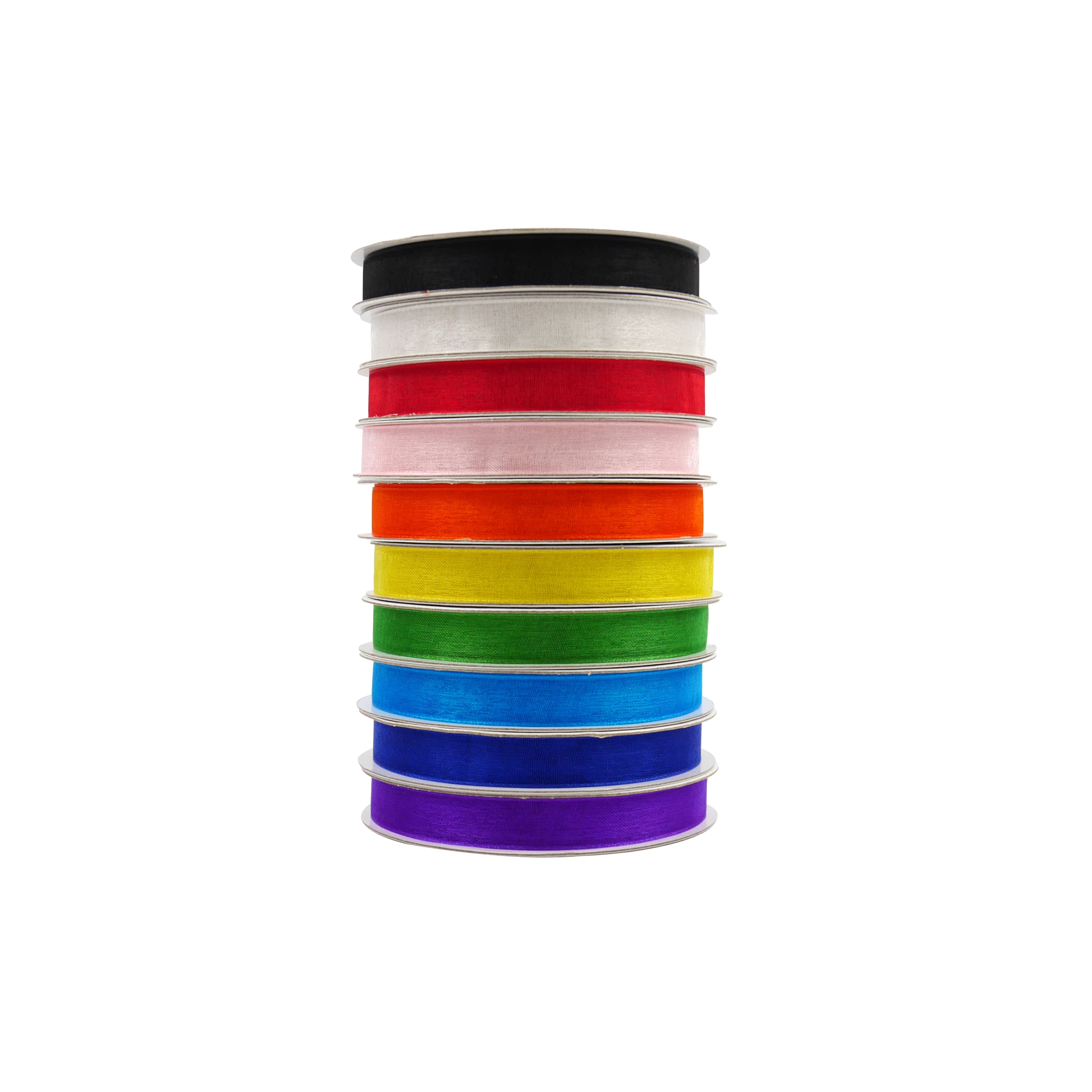 10 Color Sheer Value Pack Ribbon by Celebrate It&#xAE;