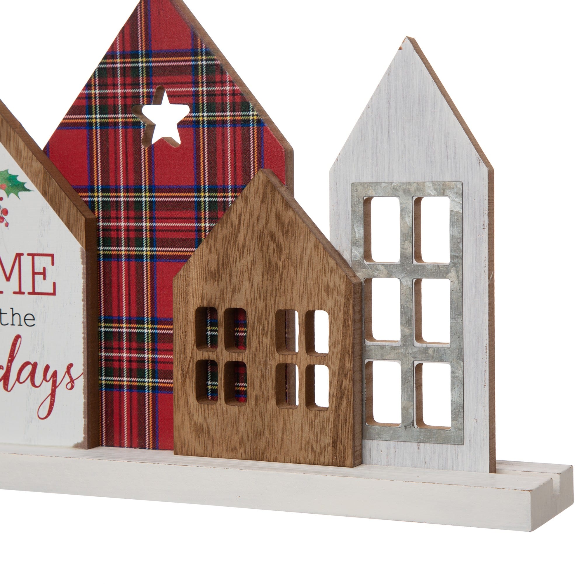 Glitzhome&#xAE; 20&#x22; Home for the Holidays D&#xE9;cor Accent