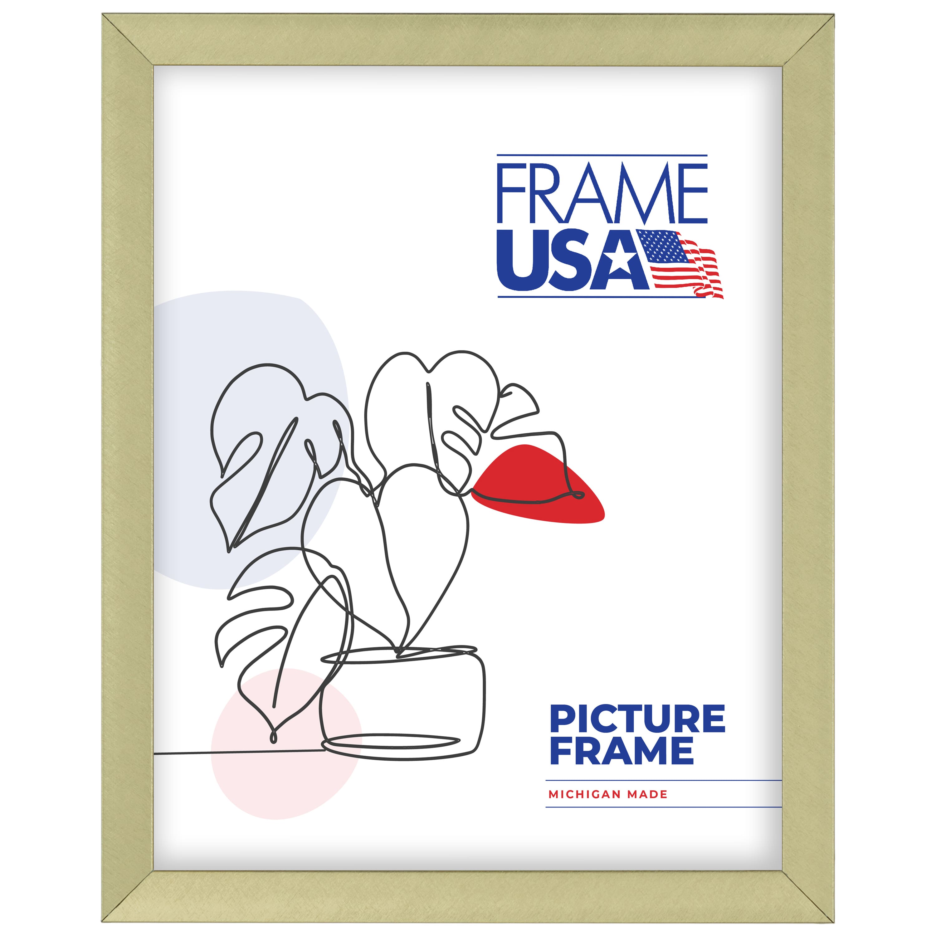 Frame USA Glory Metal Gold Single Image Picture Frame
